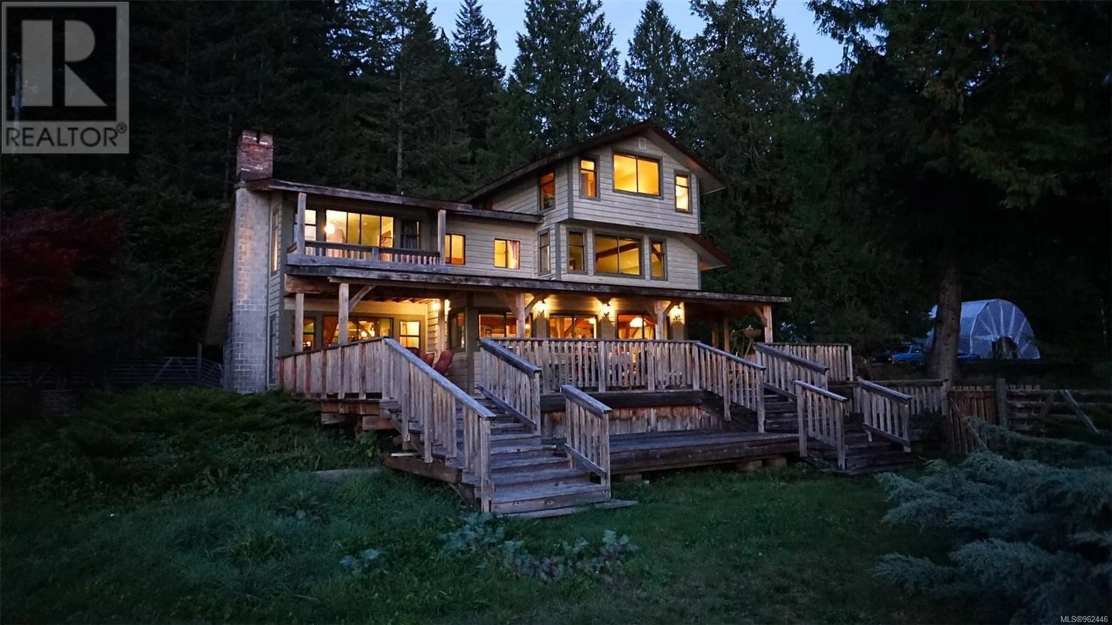 Outside view for 969 Whaletown Rd, Cortes Island British Columbia V0P1Z0