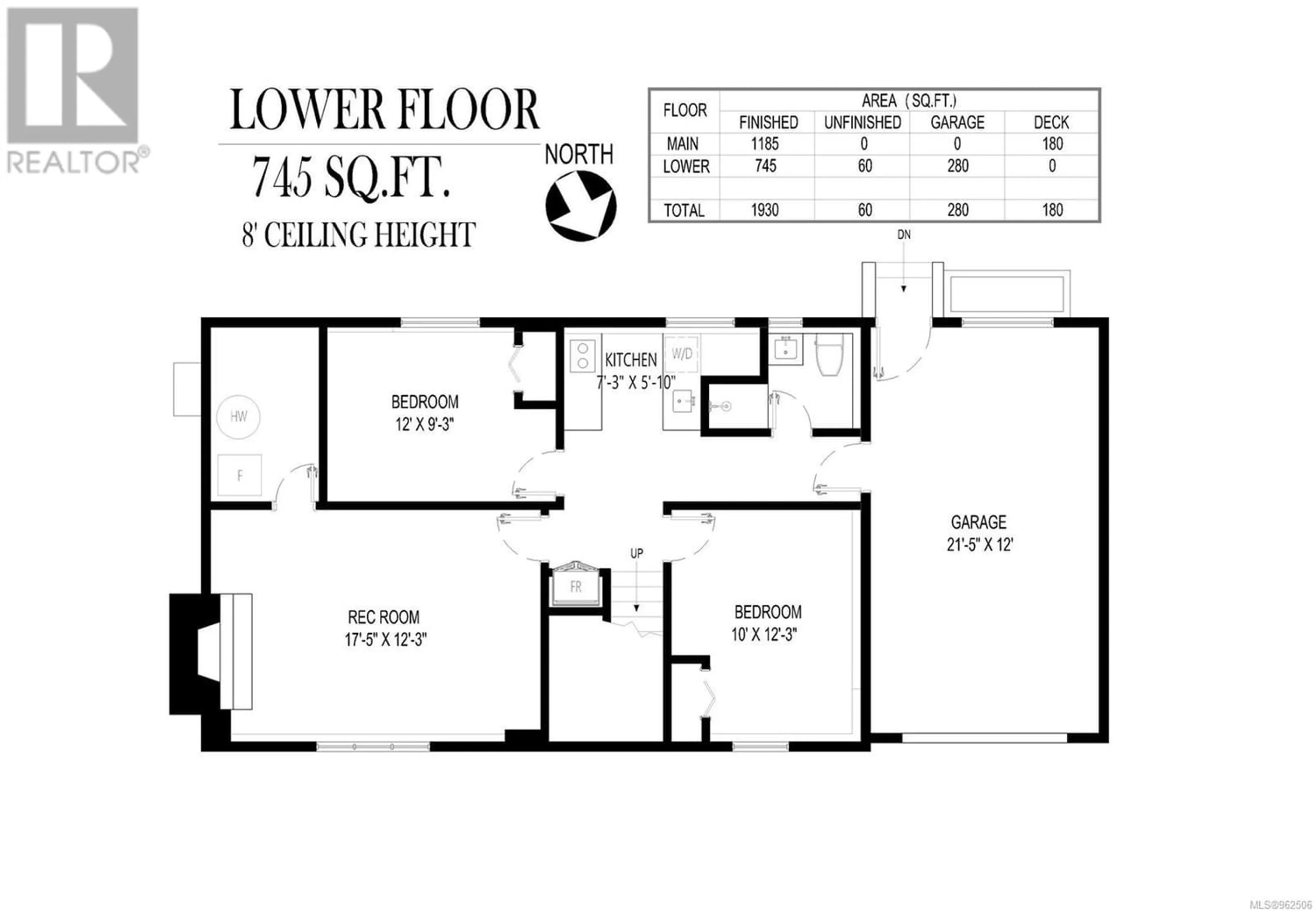 Floor plan for 1607 Wycliffe Pl, Saanich British Columbia V8N4X5