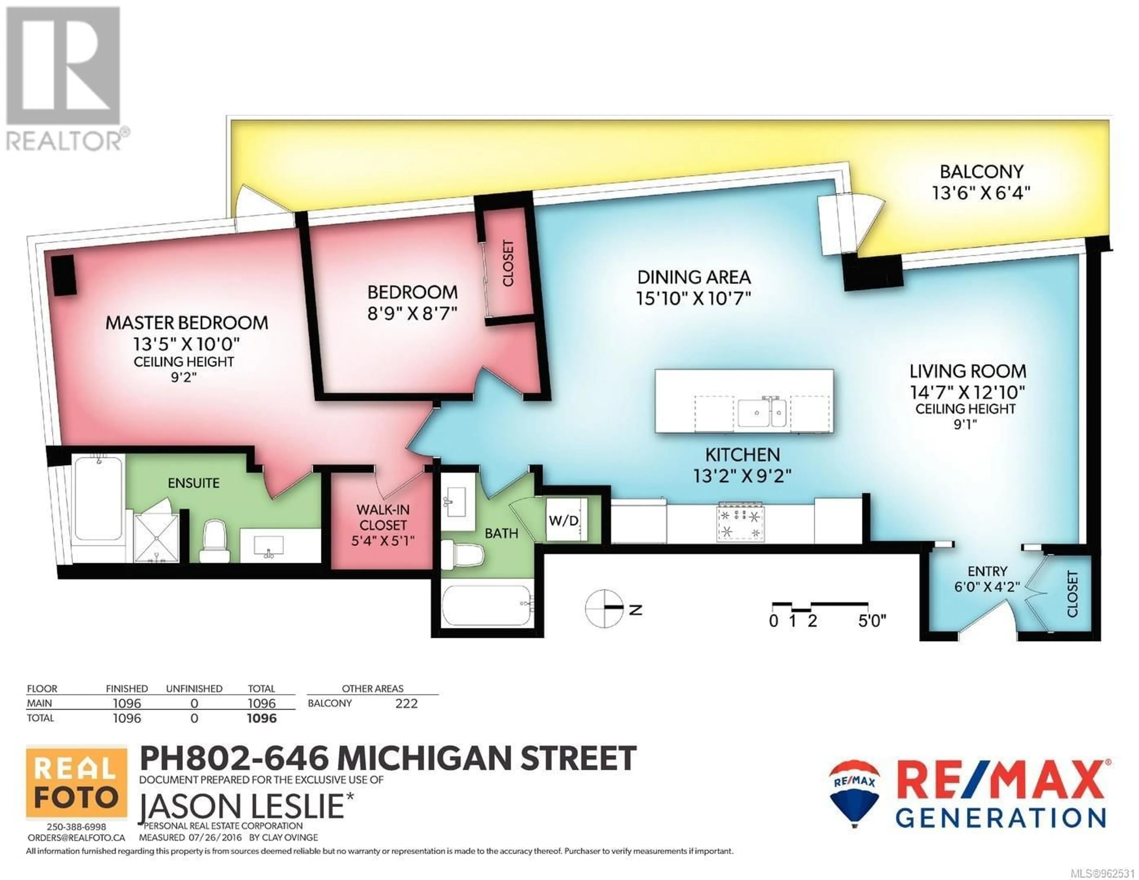 Floor plan for PH802 646 Michigan St, Victoria British Columbia V8V0B7