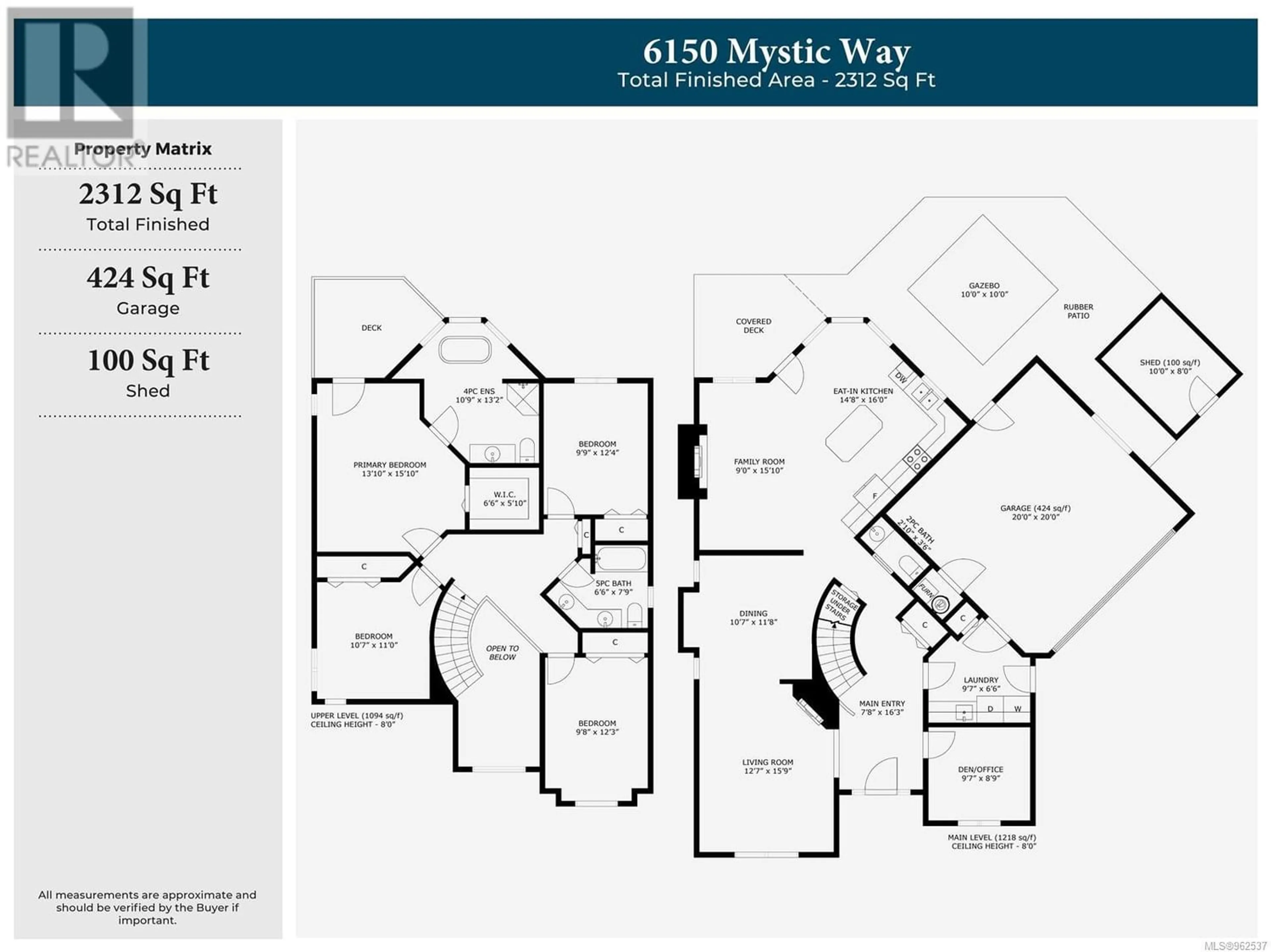Floor plan for 6150 Mystic Way, Nanaimo British Columbia V9V1M7
