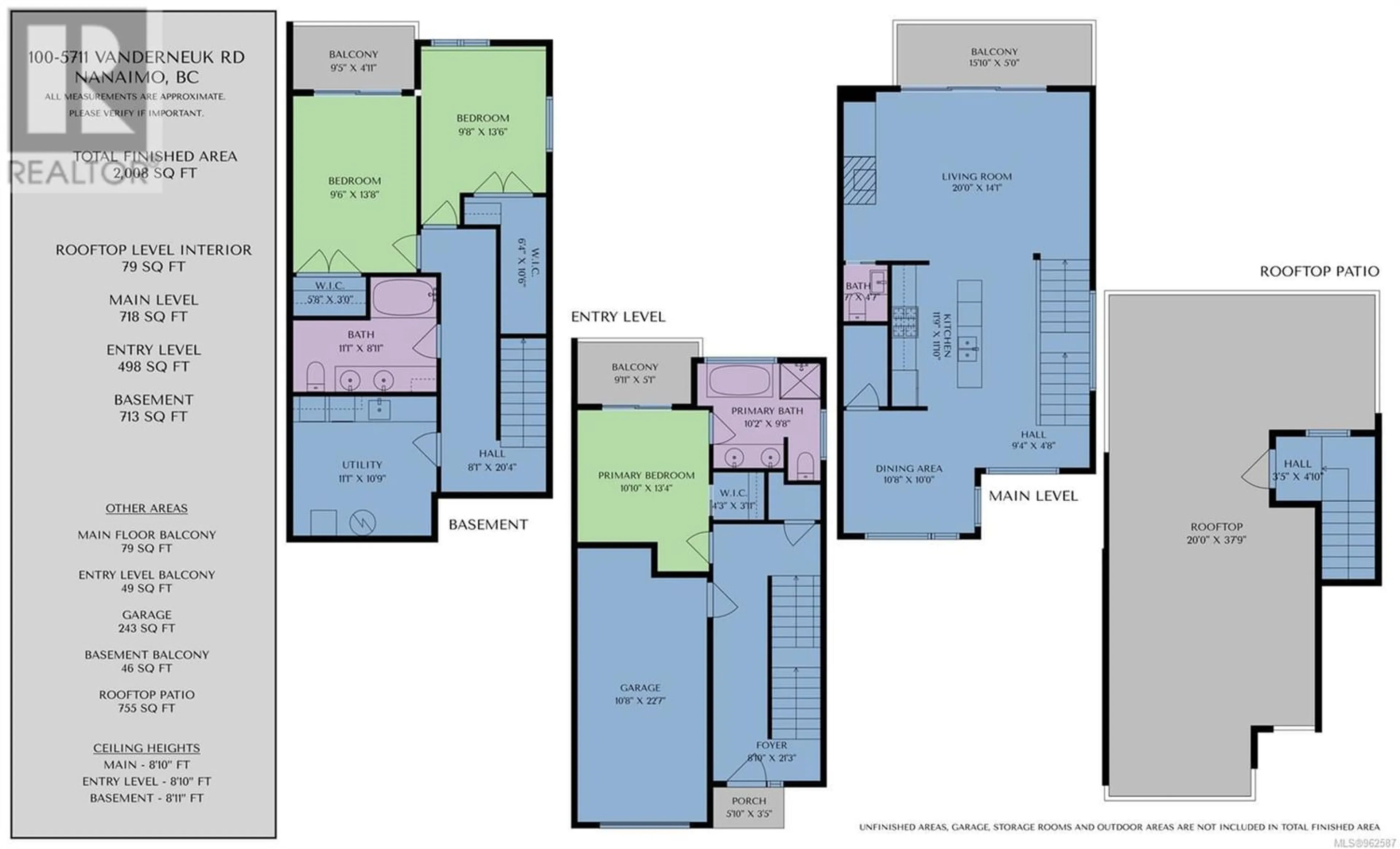 Floor plan for 100 5711 Vanderneuk Rd, Nanaimo British Columbia V9T5H3