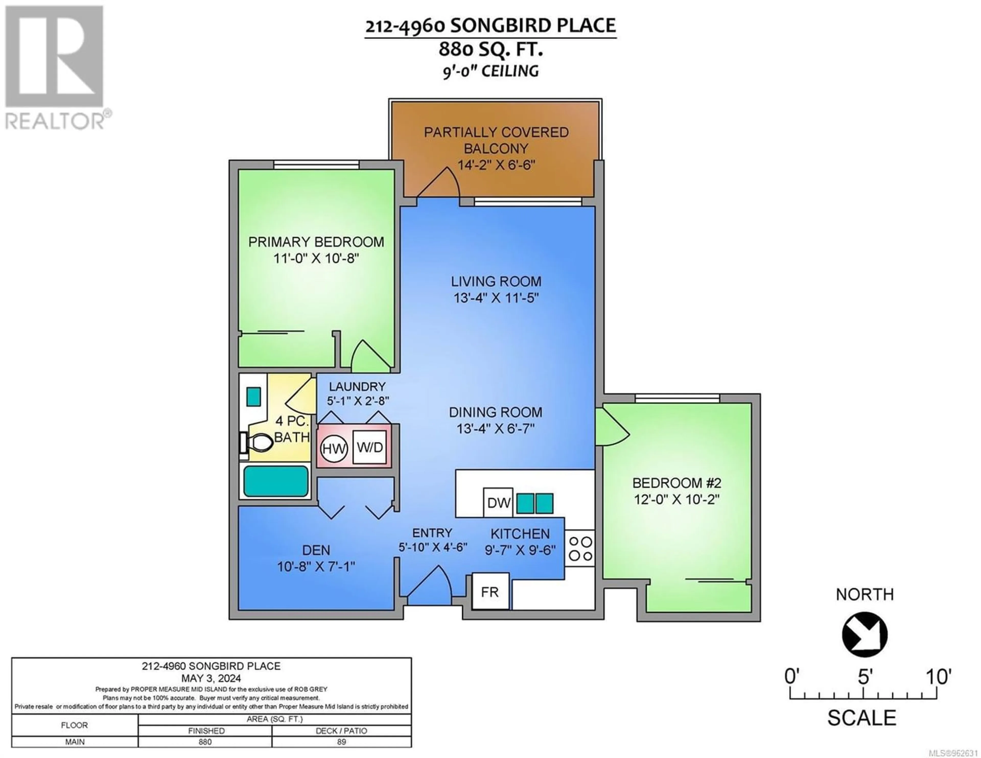 Floor plan for 212 4960 Songbird Pl, Nanaimo British Columbia V9T0H7
