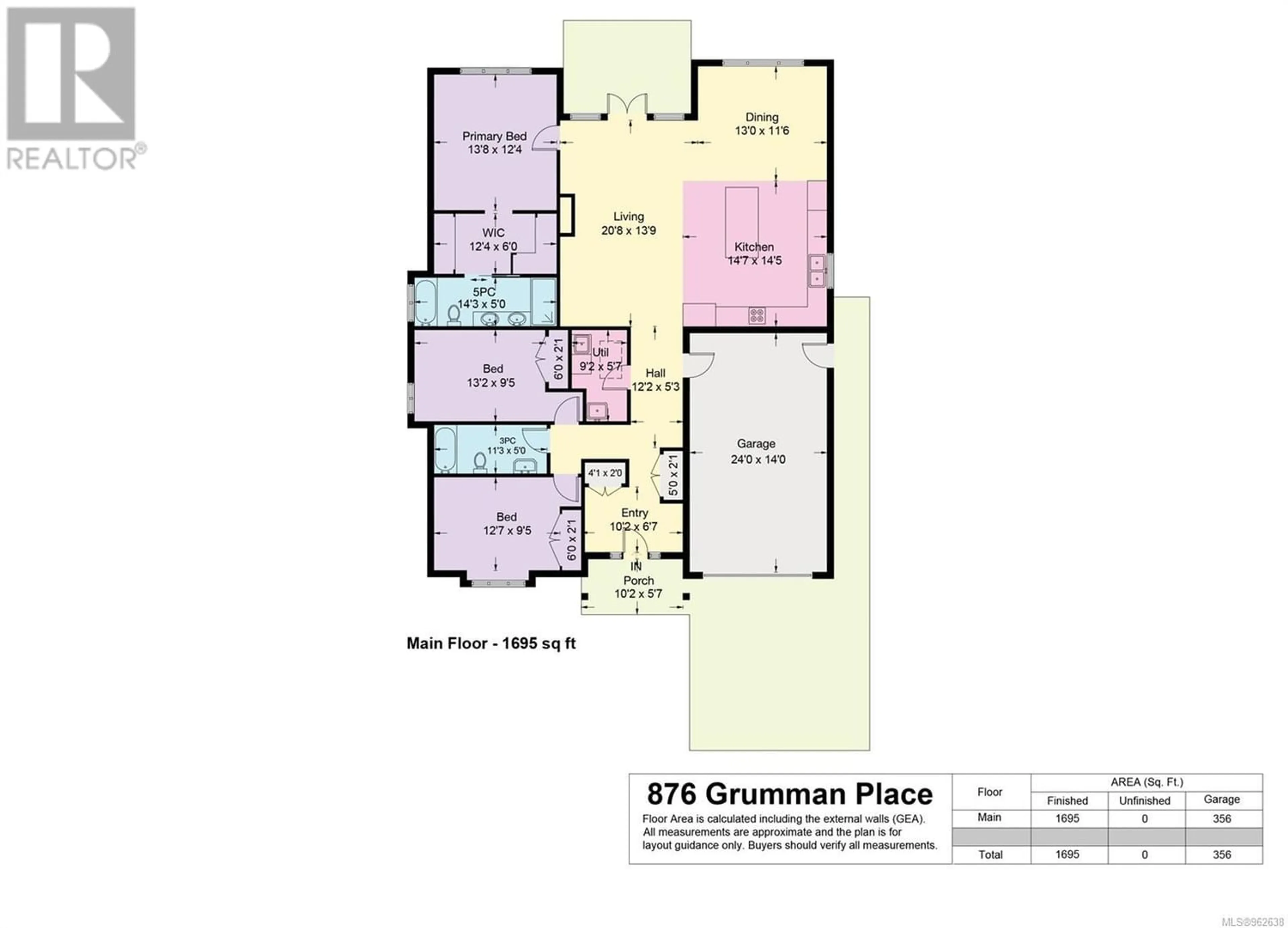 Floor plan for 876 Grumman Pl, Comox British Columbia V9N9G7