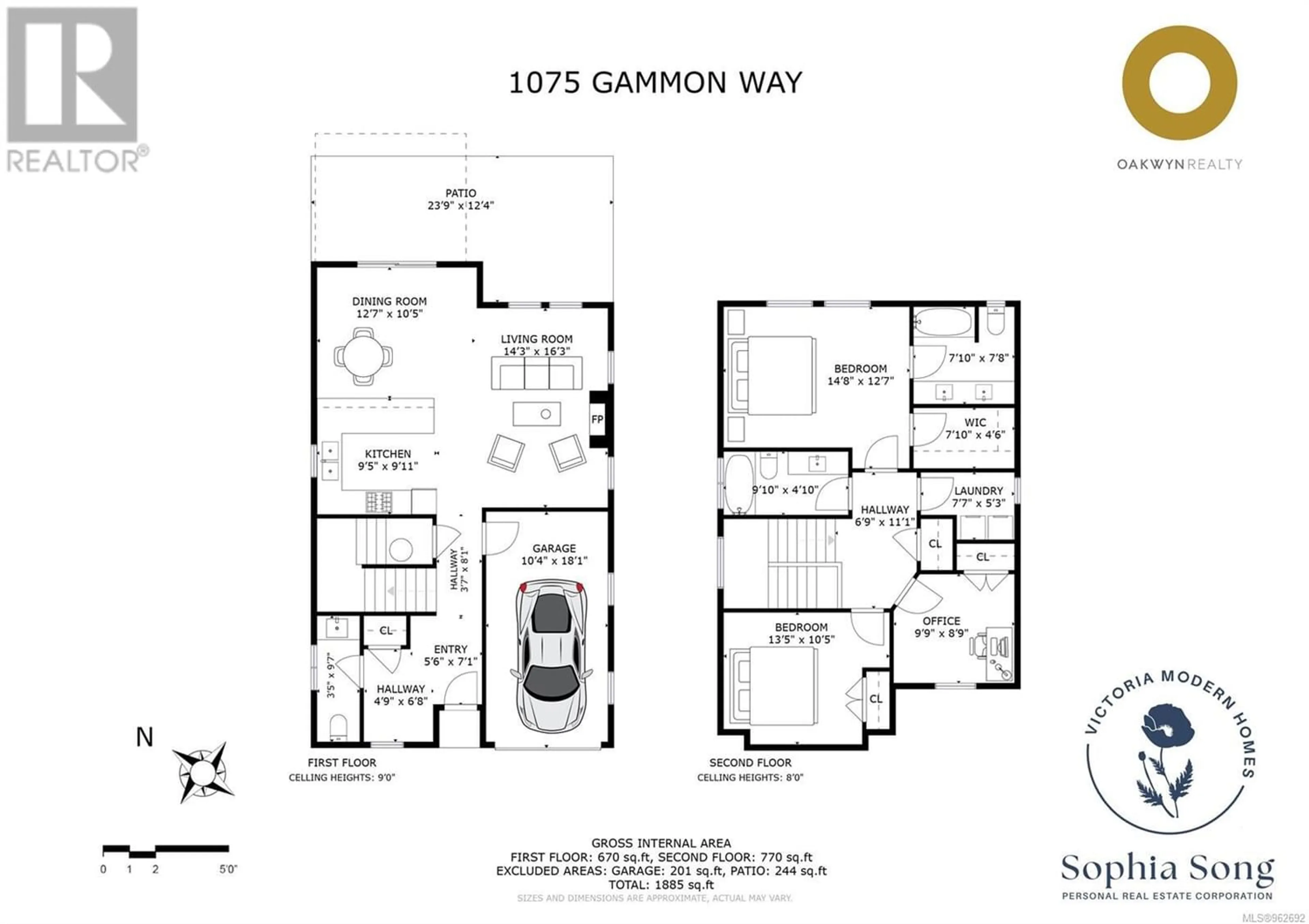 Floor plan for 1075 Gammon Way, Shawnigan Lake British Columbia V0R2W3