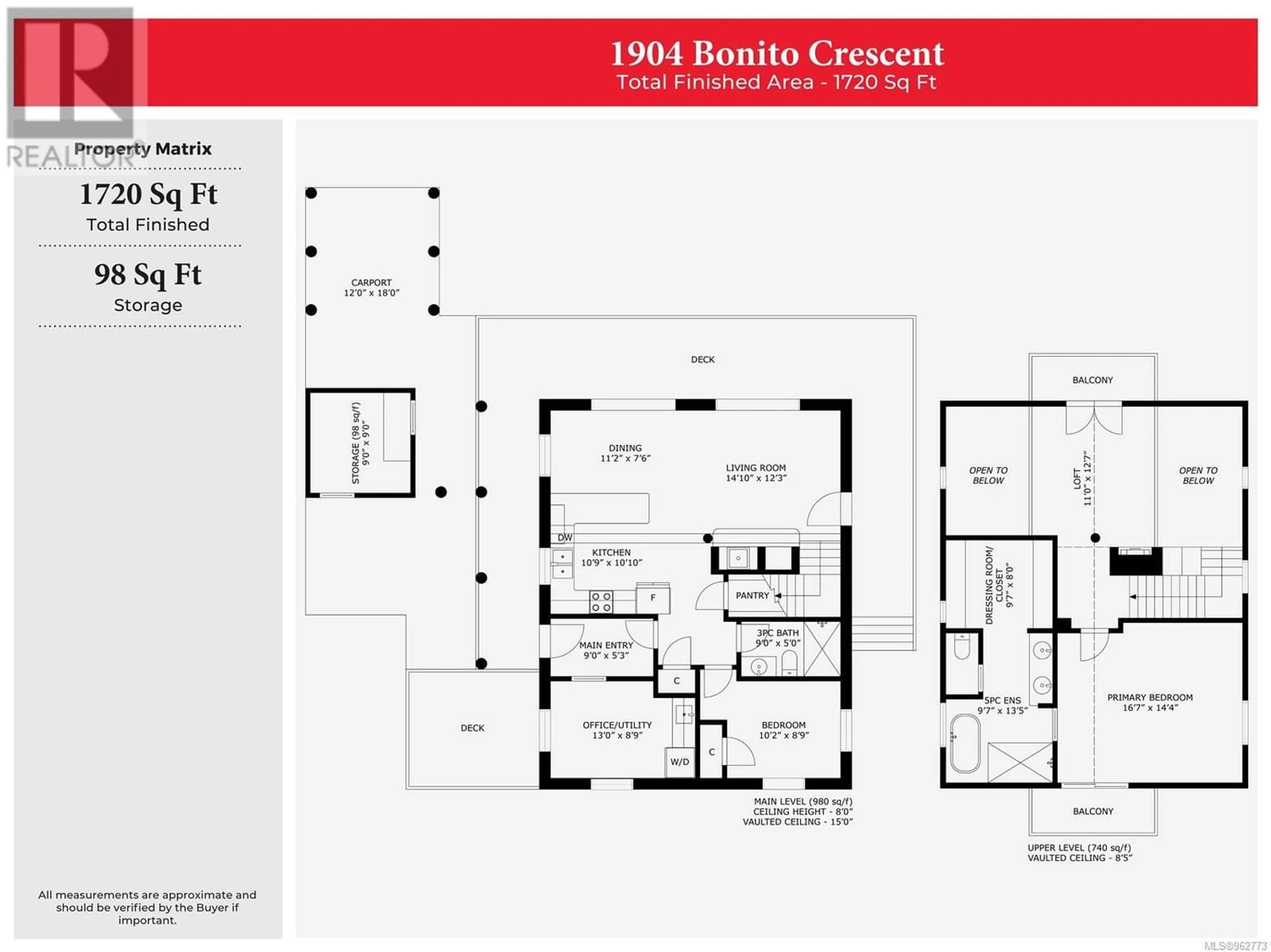 Floor plan for 1904 Bonito Cres, Nanoose Bay British Columbia V9P9S1