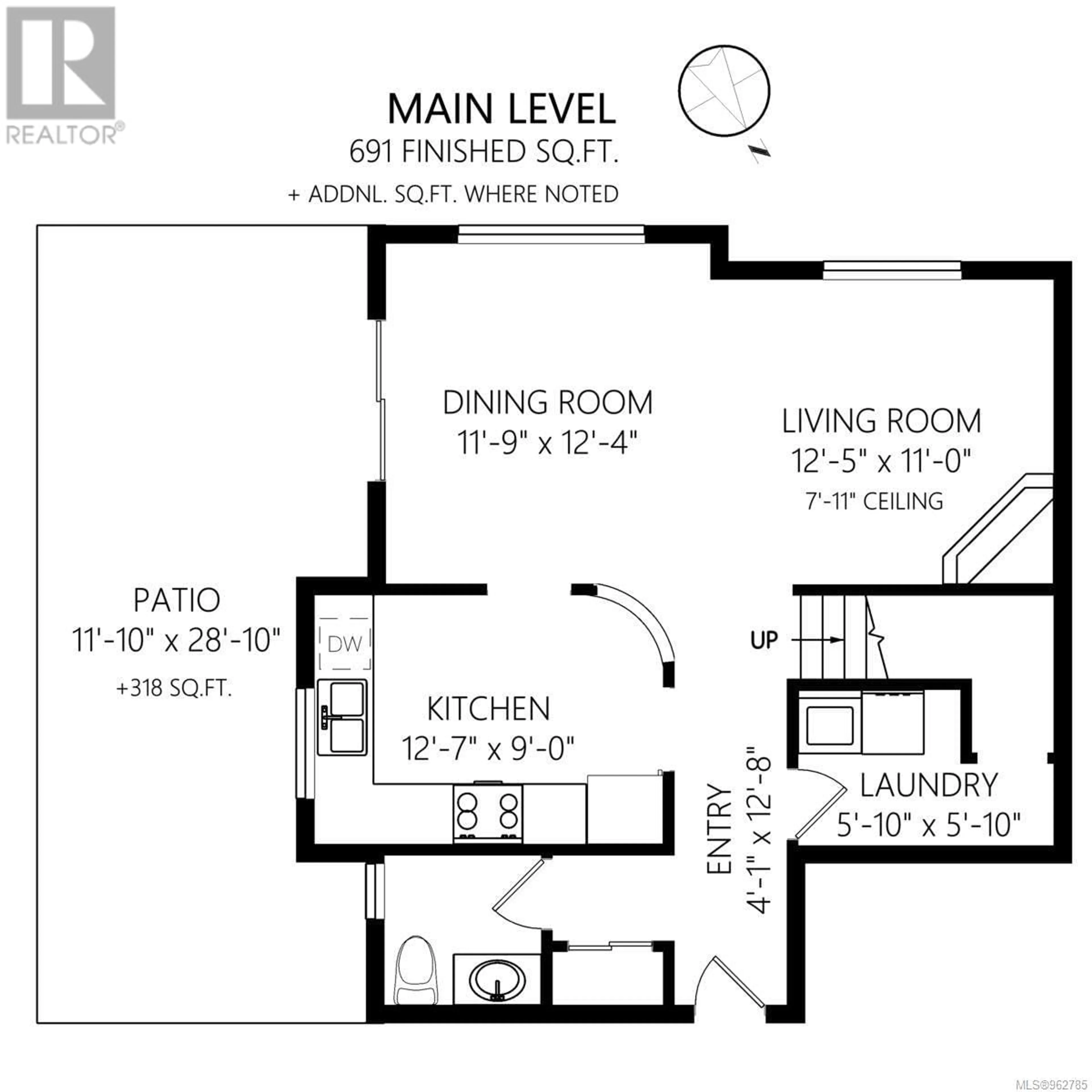 Floor plan for 303 908 Brock Ave, Langford British Columbia V9B3C6