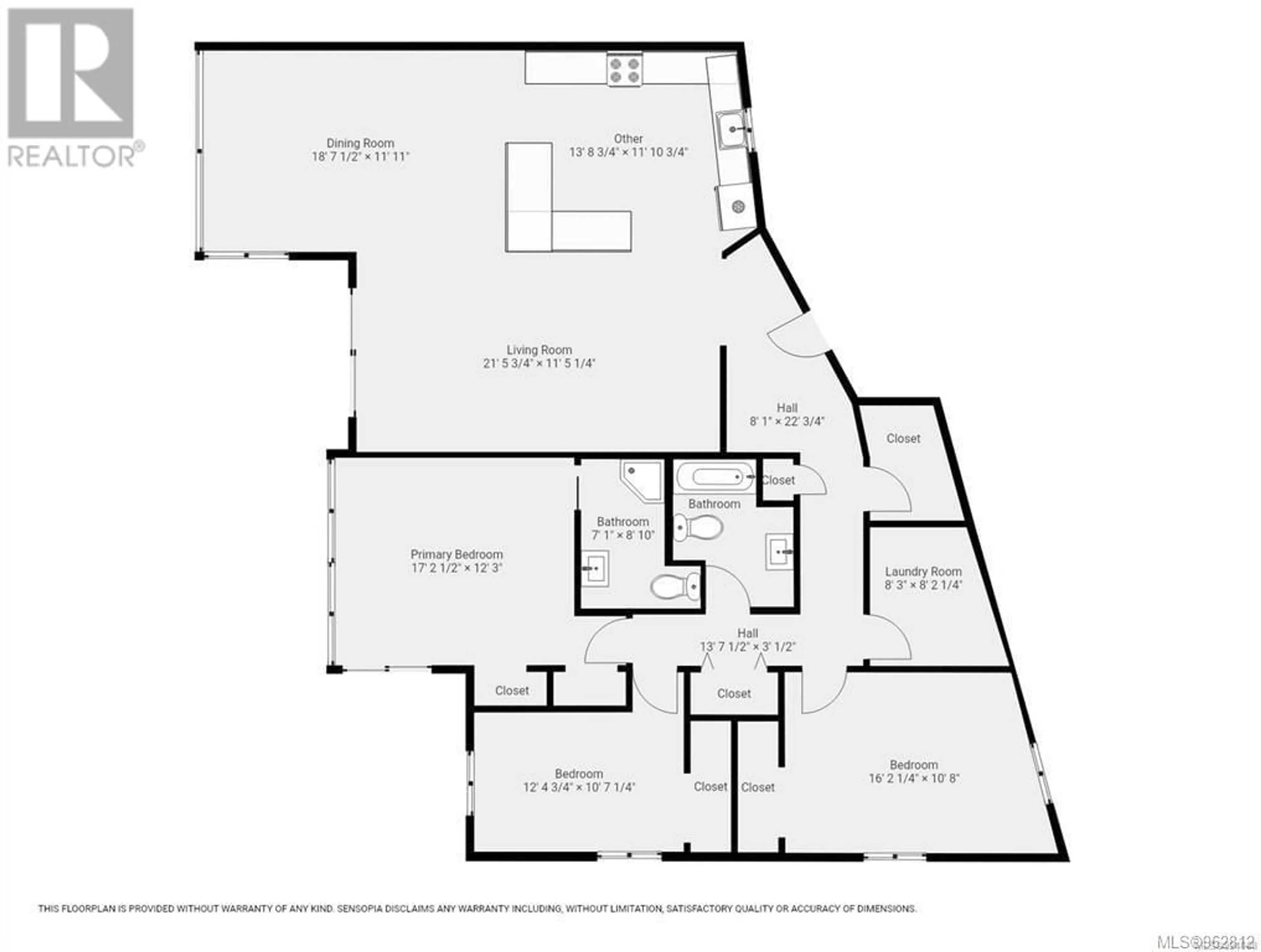 Floor plan for 210 2740 Island Hwy, Campbell River British Columbia V9W1C7