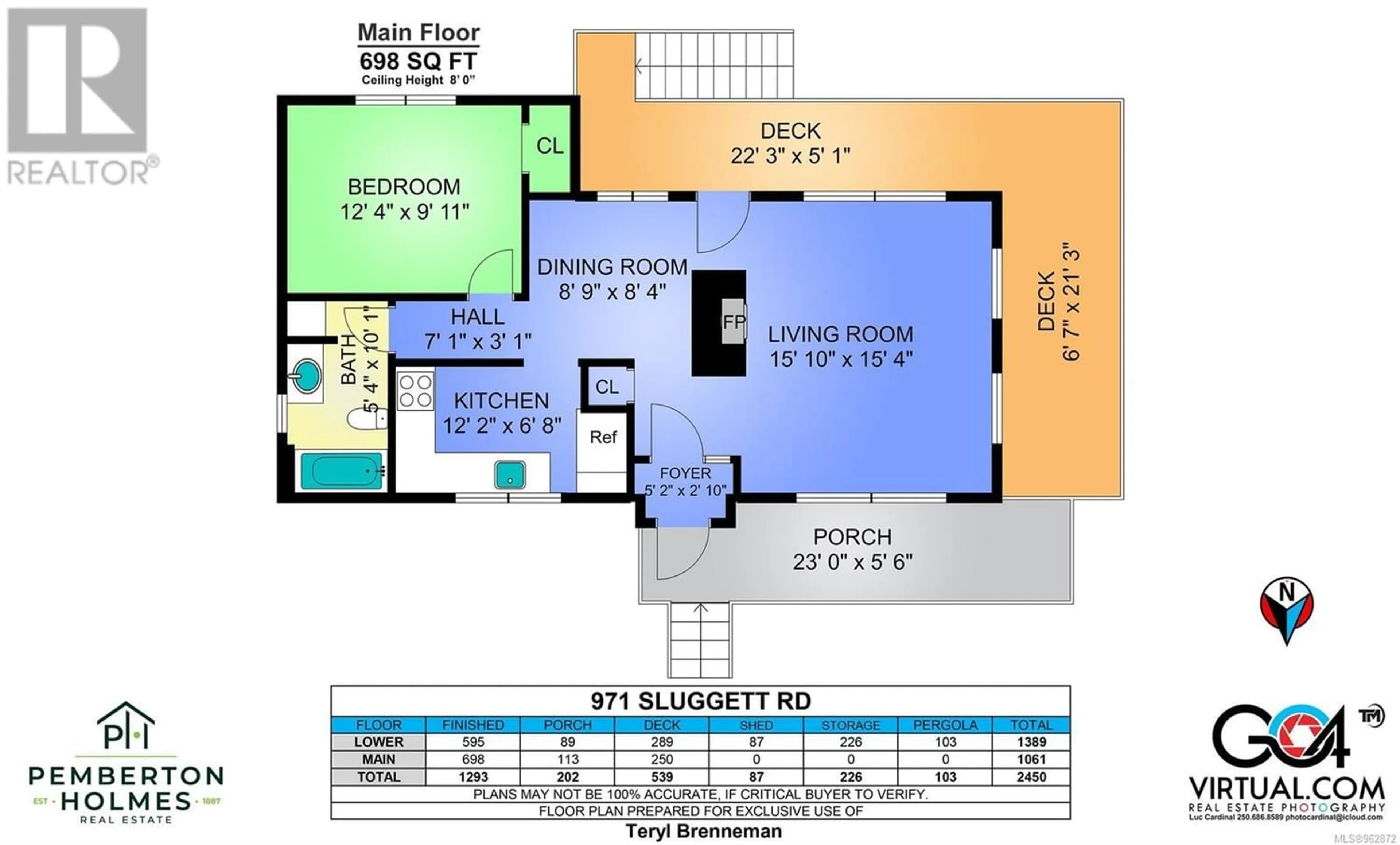 Floor plan for 971 Sluggett Rd, Central Saanich British Columbia V8M1E4