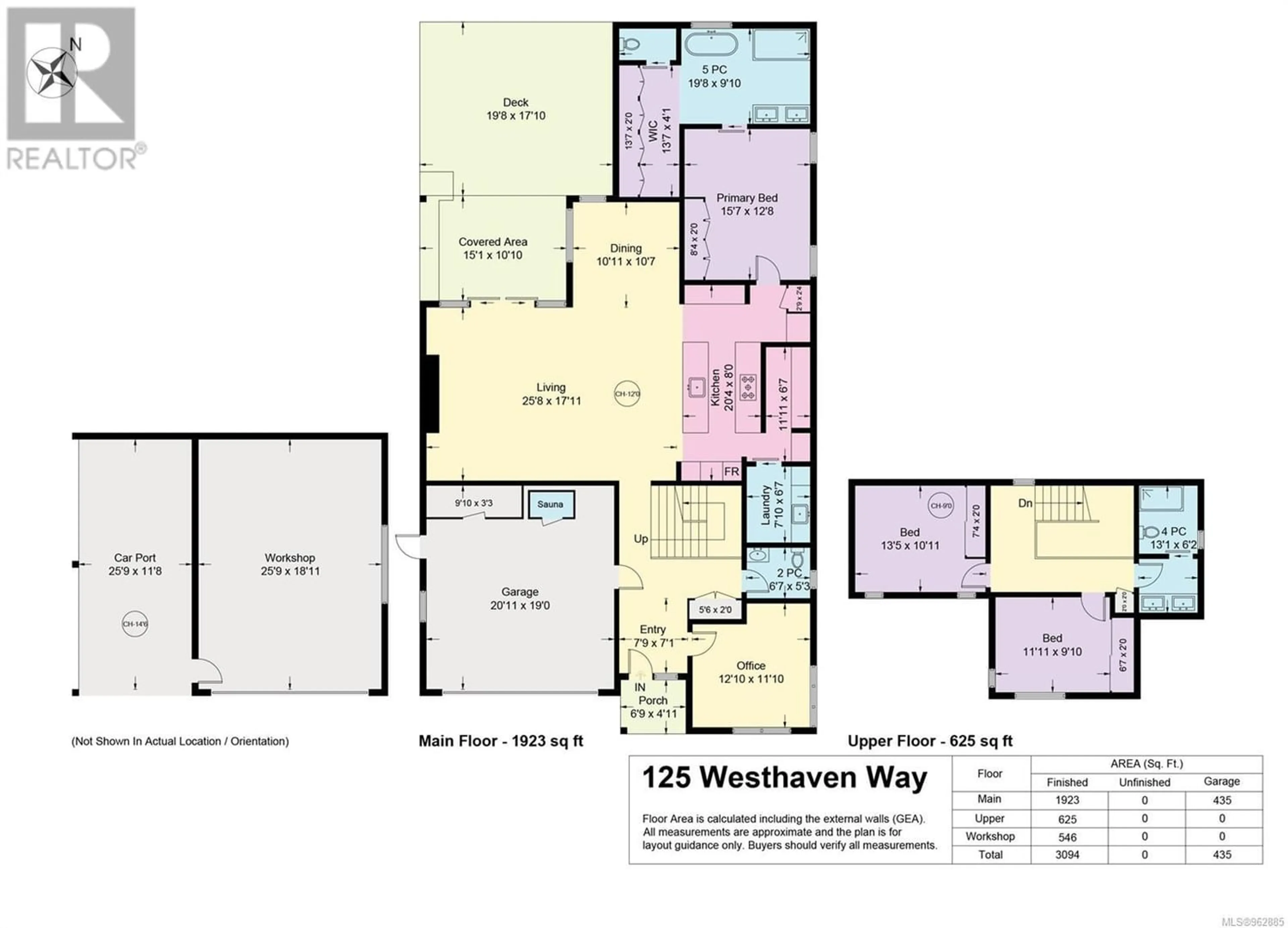 Floor plan for 125 Westhaven Way, Campbell River British Columbia V9W0A1