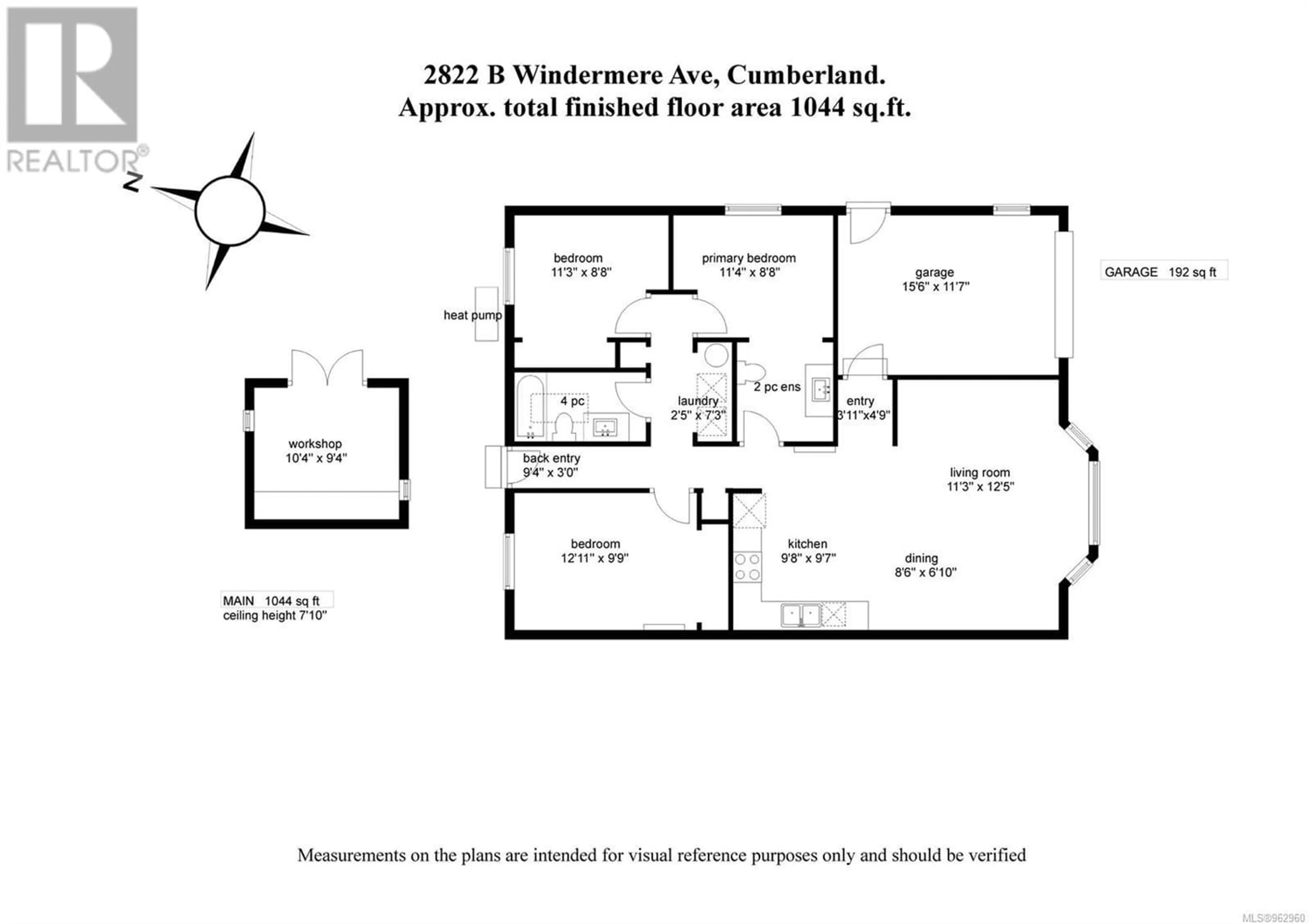 Floor plan for B 2822 Windermere Ave, Cumberland British Columbia V0R1S0