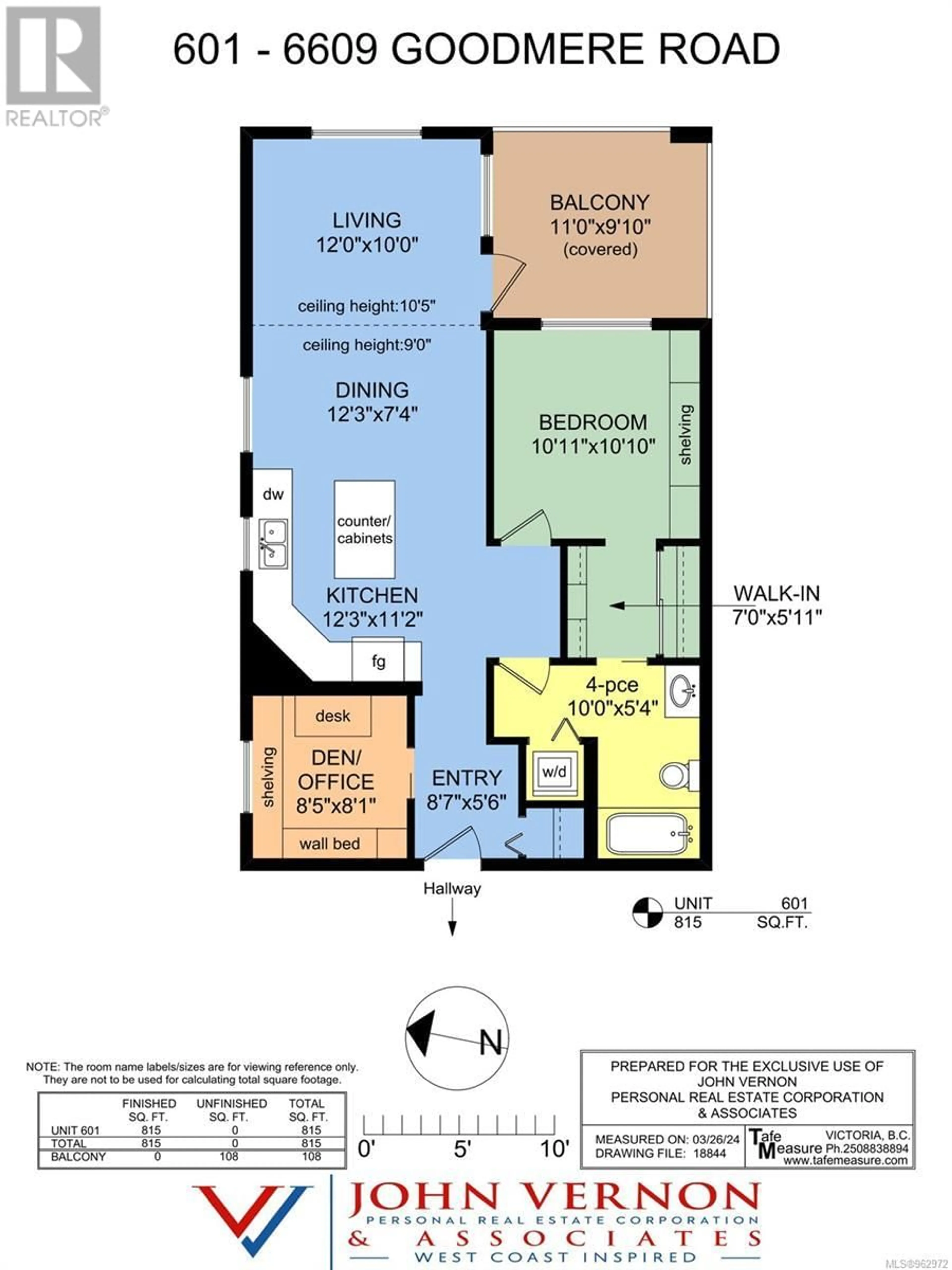 Floor plan for 601 6609 Goodmere Rd, Sooke British Columbia V9Z1P5