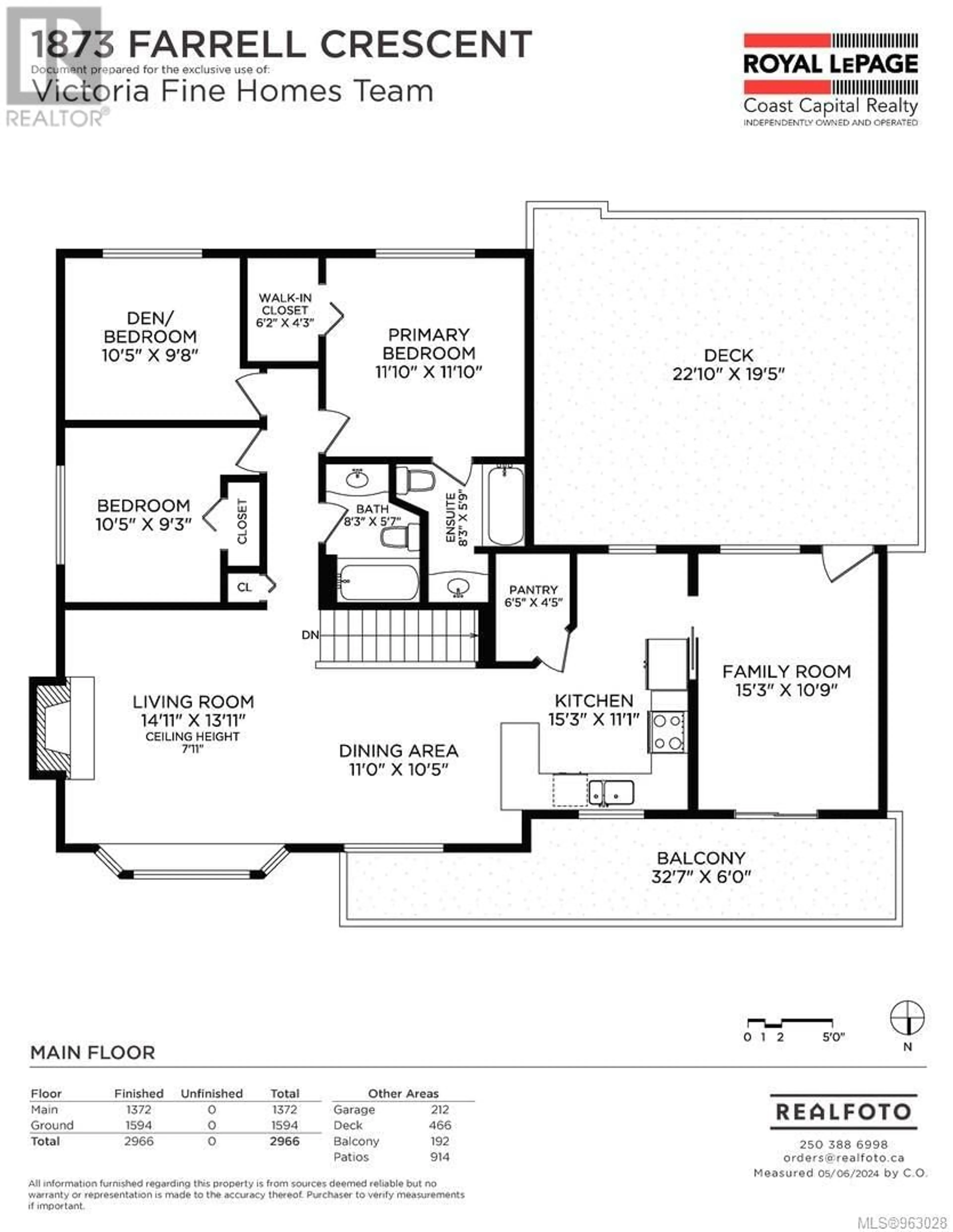 Floor plan for 1873 Farrell Cres, Central Saanich British Columbia V8M1K7