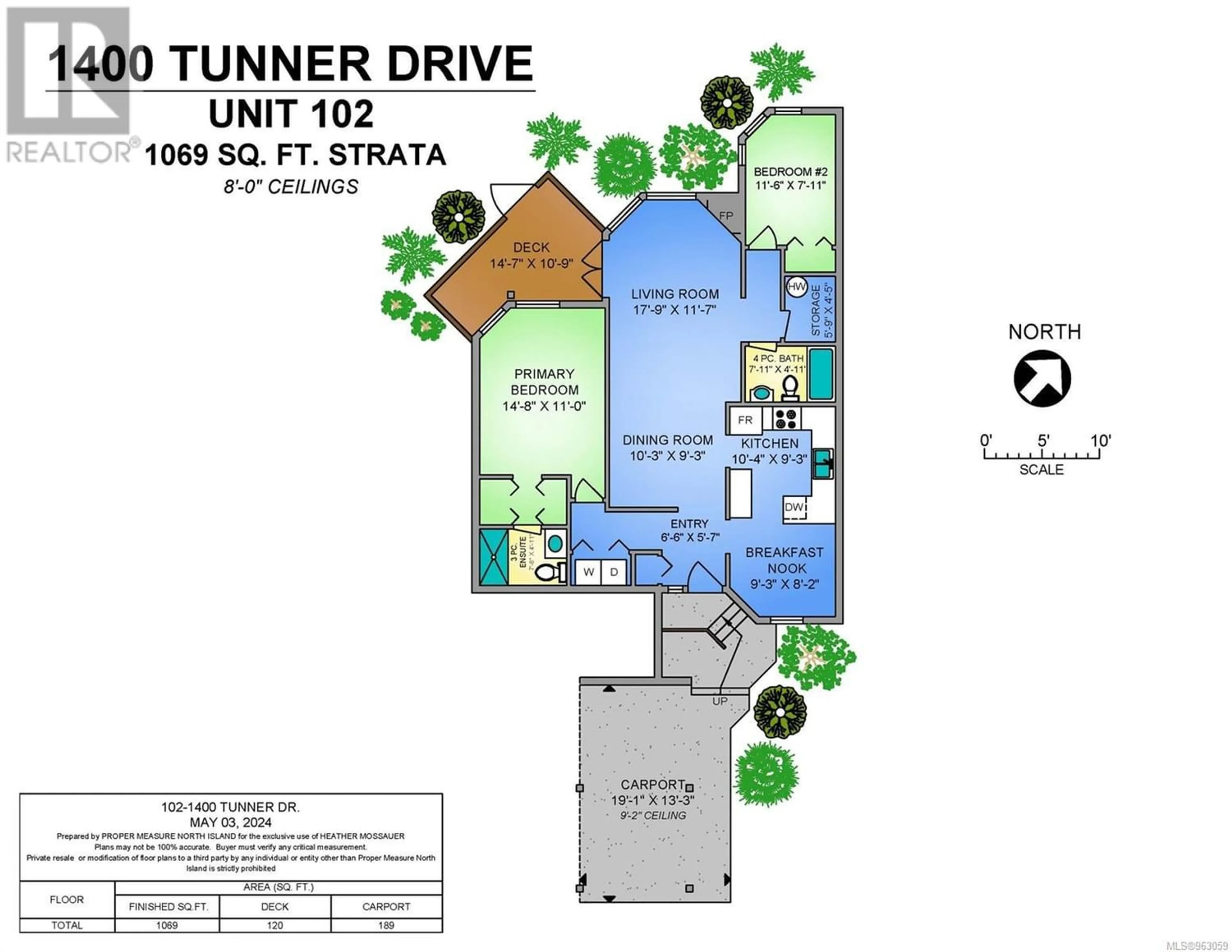 Floor plan for 102 1400 Tunner Dr, Courtenay British Columbia V9N8S2