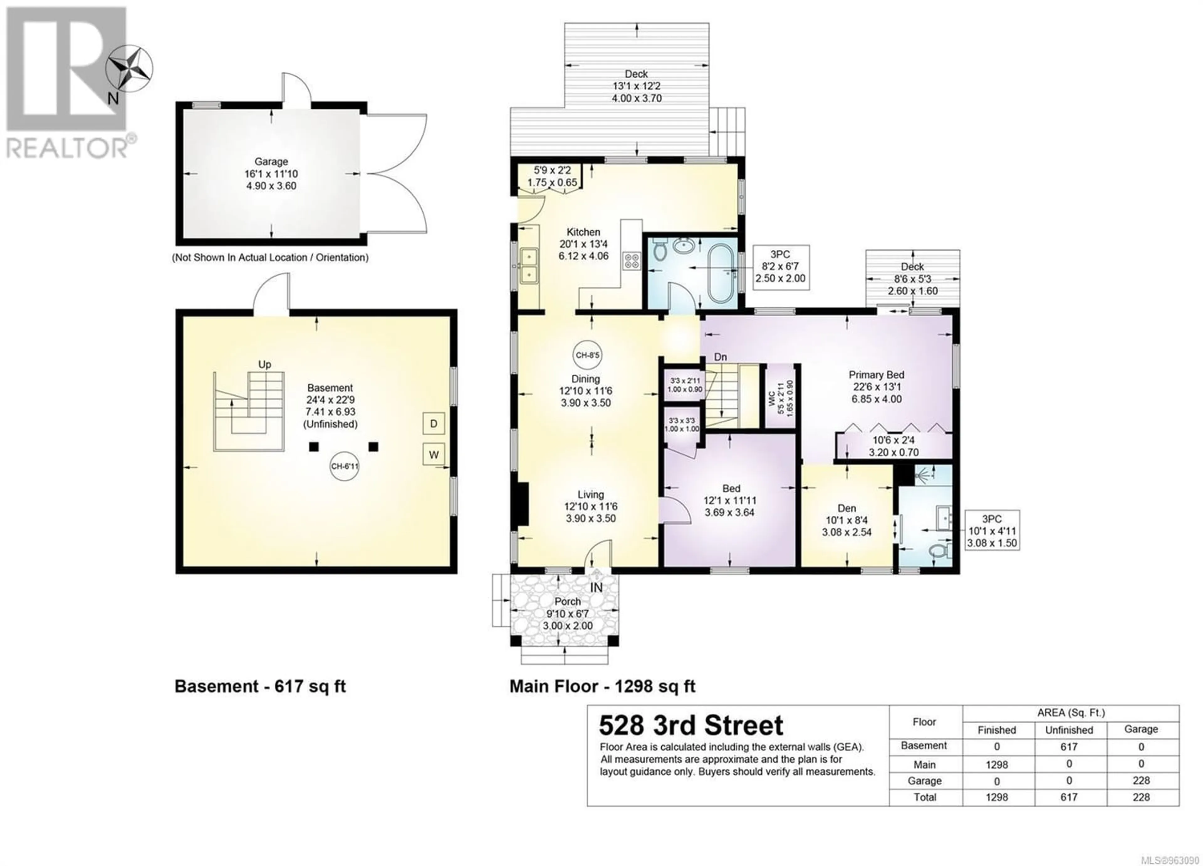 Floor plan for 528 3rd St, Courtenay British Columbia V9N1E8