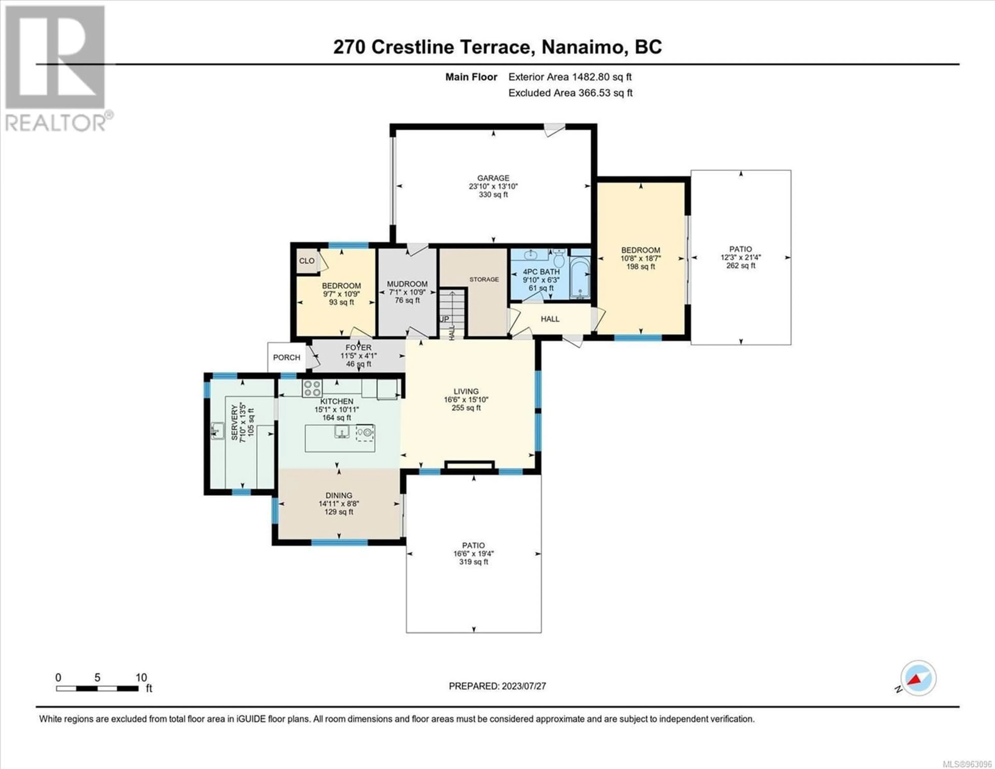 Floor plan for 270 Crestline Terr, Nanaimo British Columbia V9S5W4