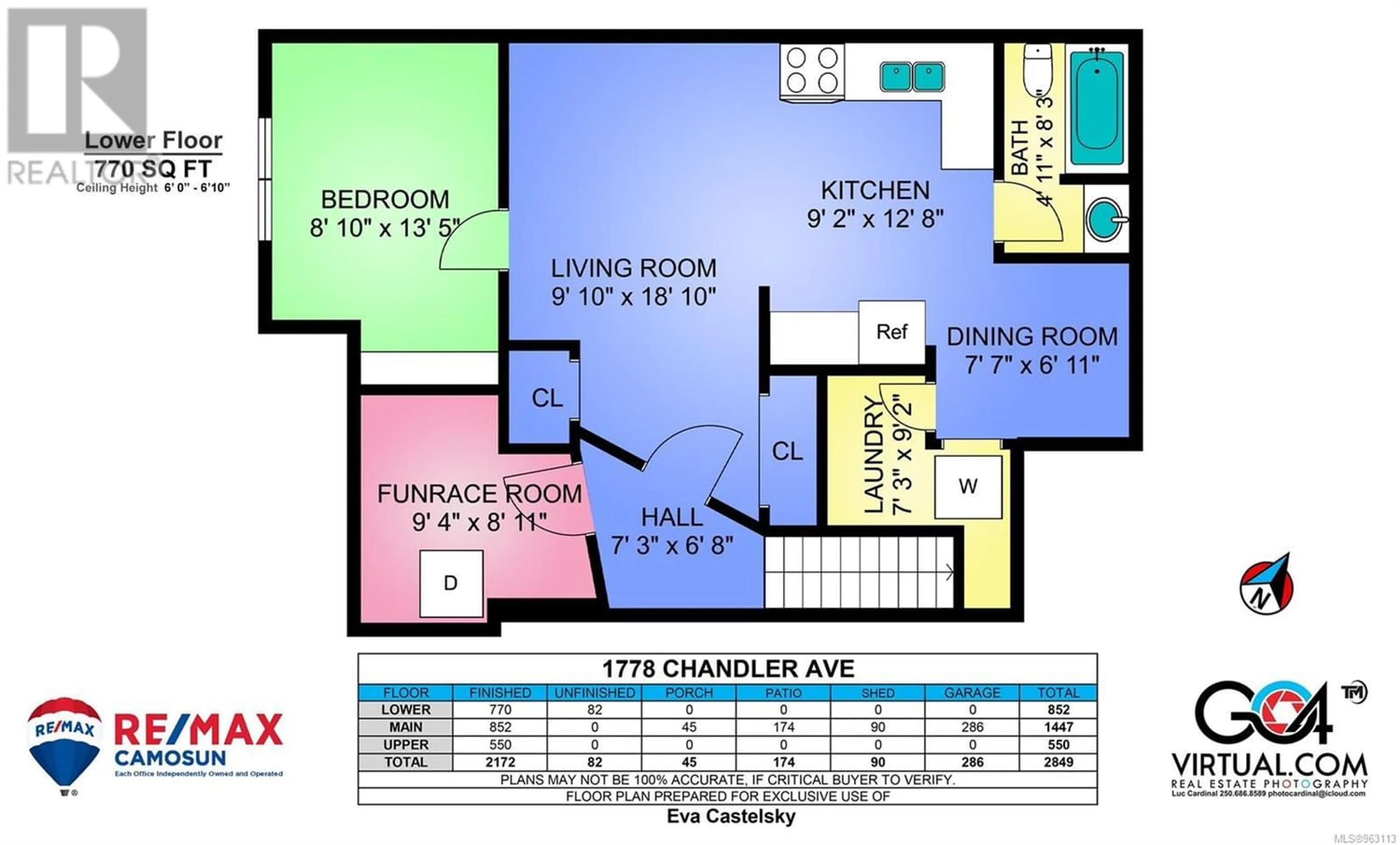 Floor plan for 1778 Chandler Ave, Victoria British Columbia V8S1N6