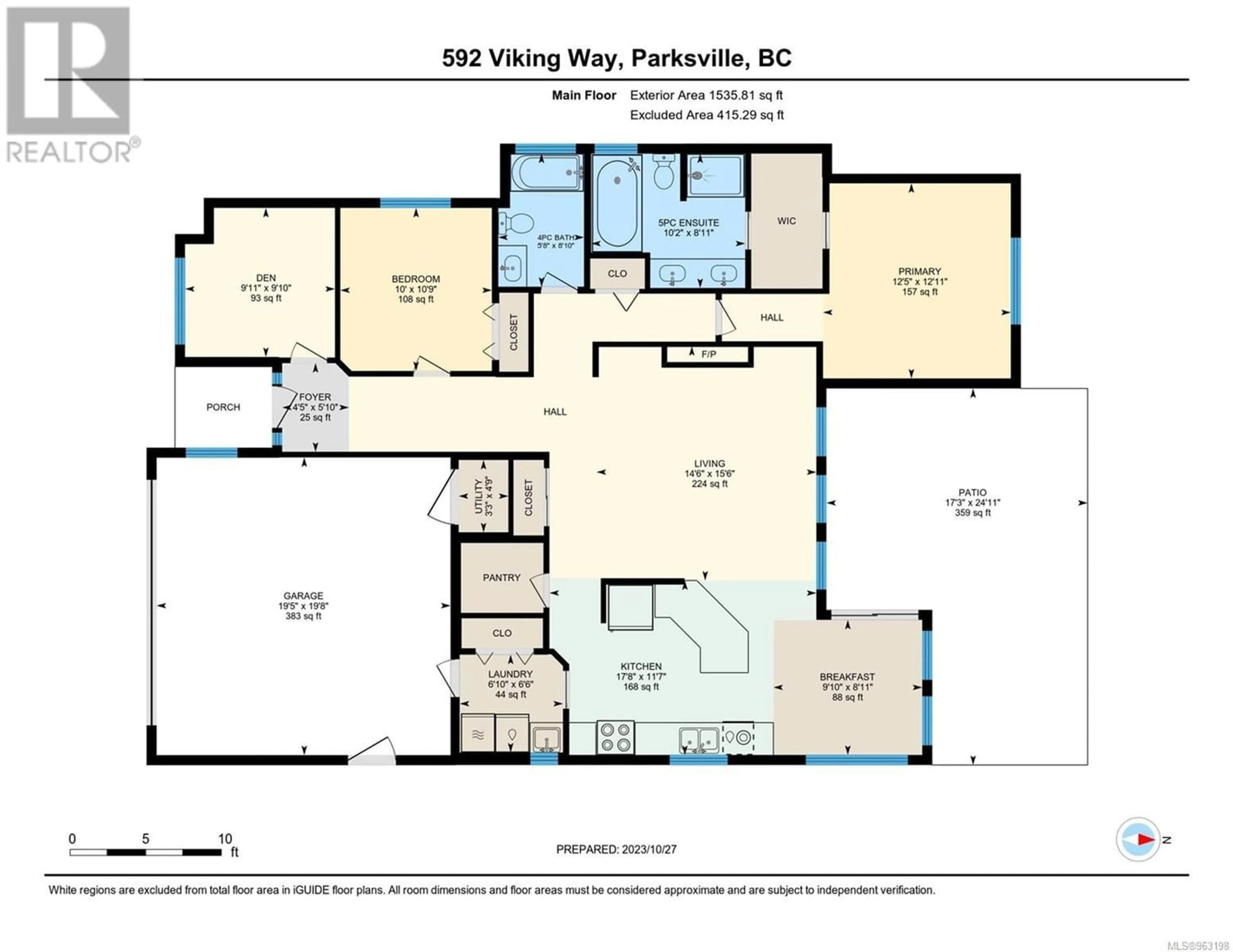 Floor plan for 592 Viking Way, Parksville British Columbia V9P2Z5