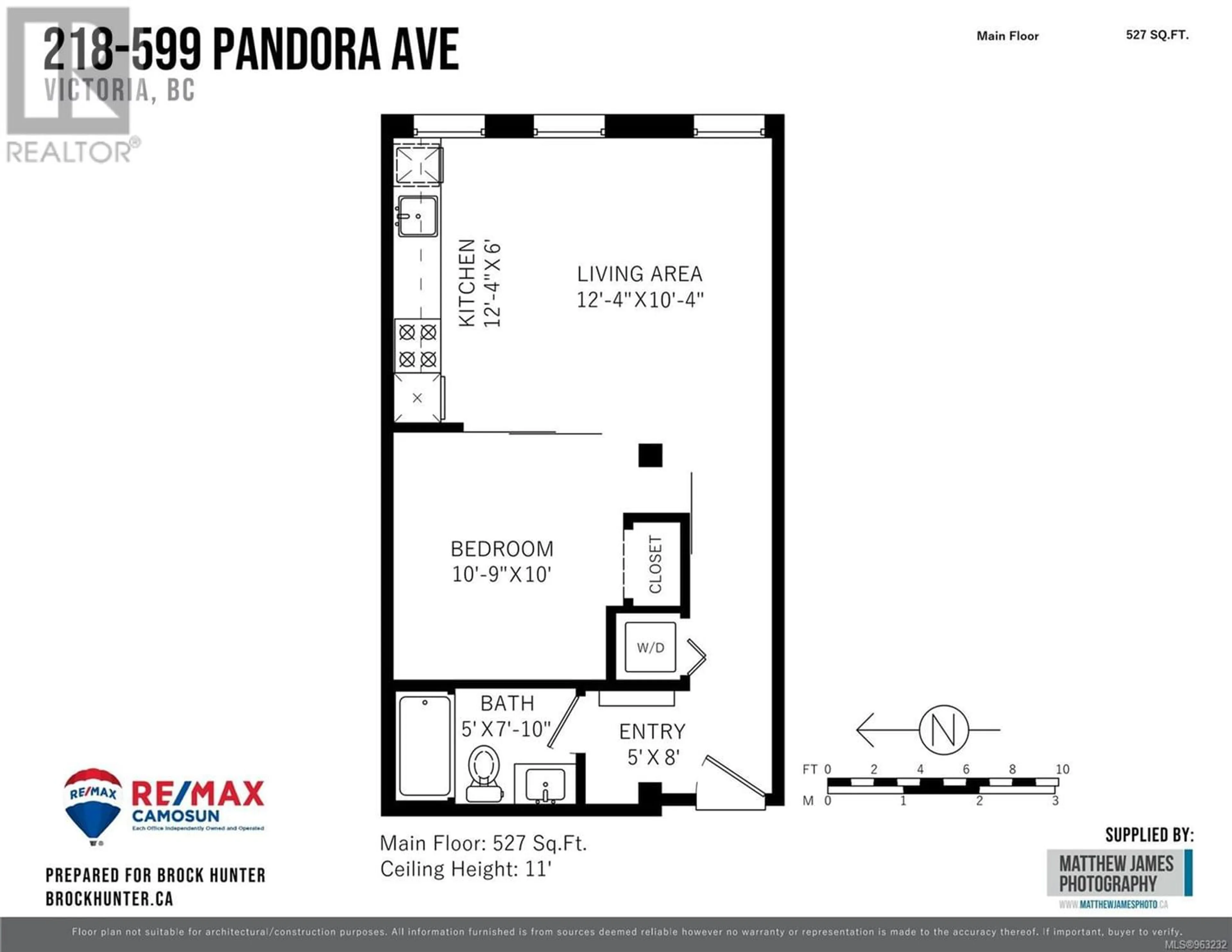 Floor plan for 218 599 Pandora Ave, Victoria British Columbia V8W1N5