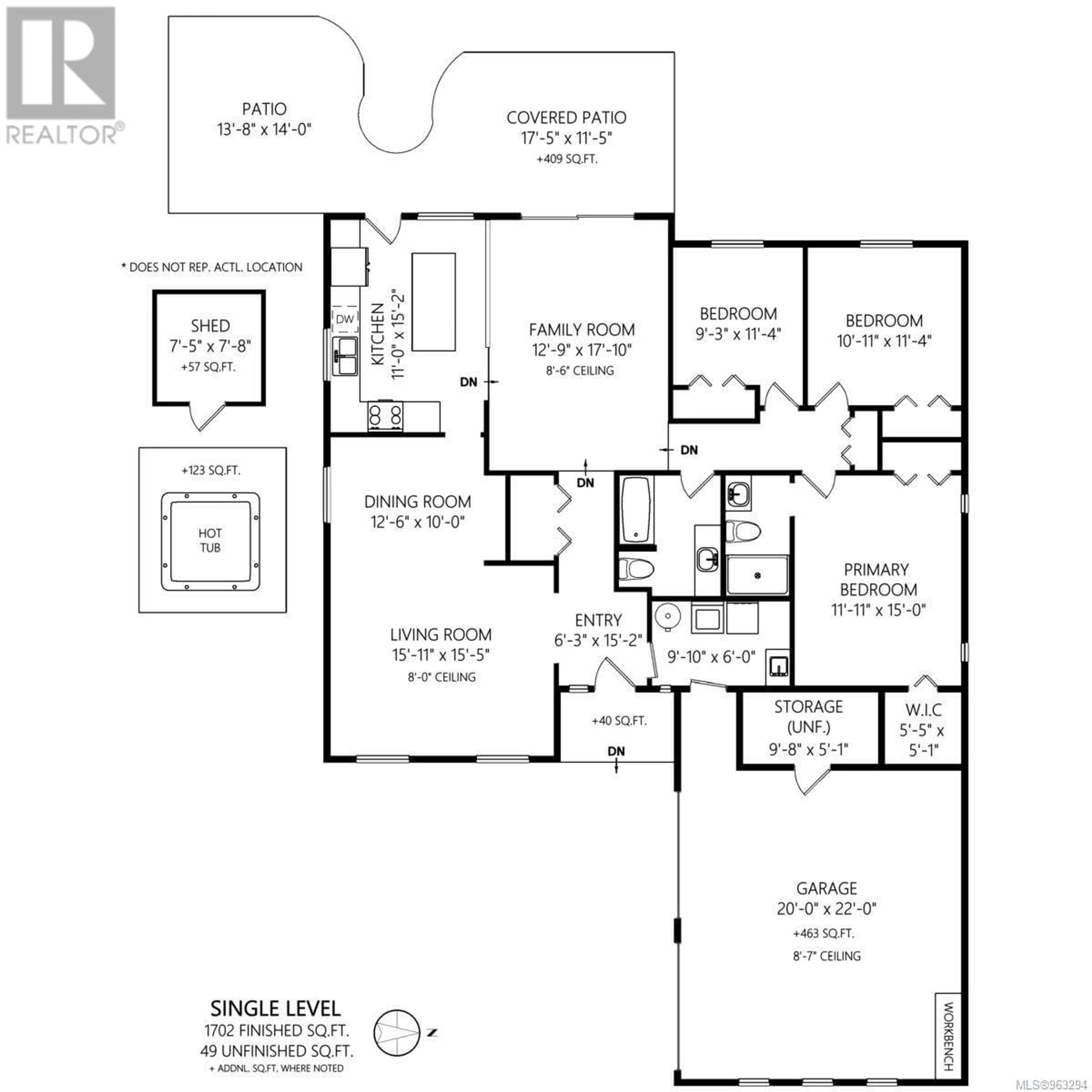 Floor plan for 858 Drew Rd, Parksville British Columbia V9P1X2