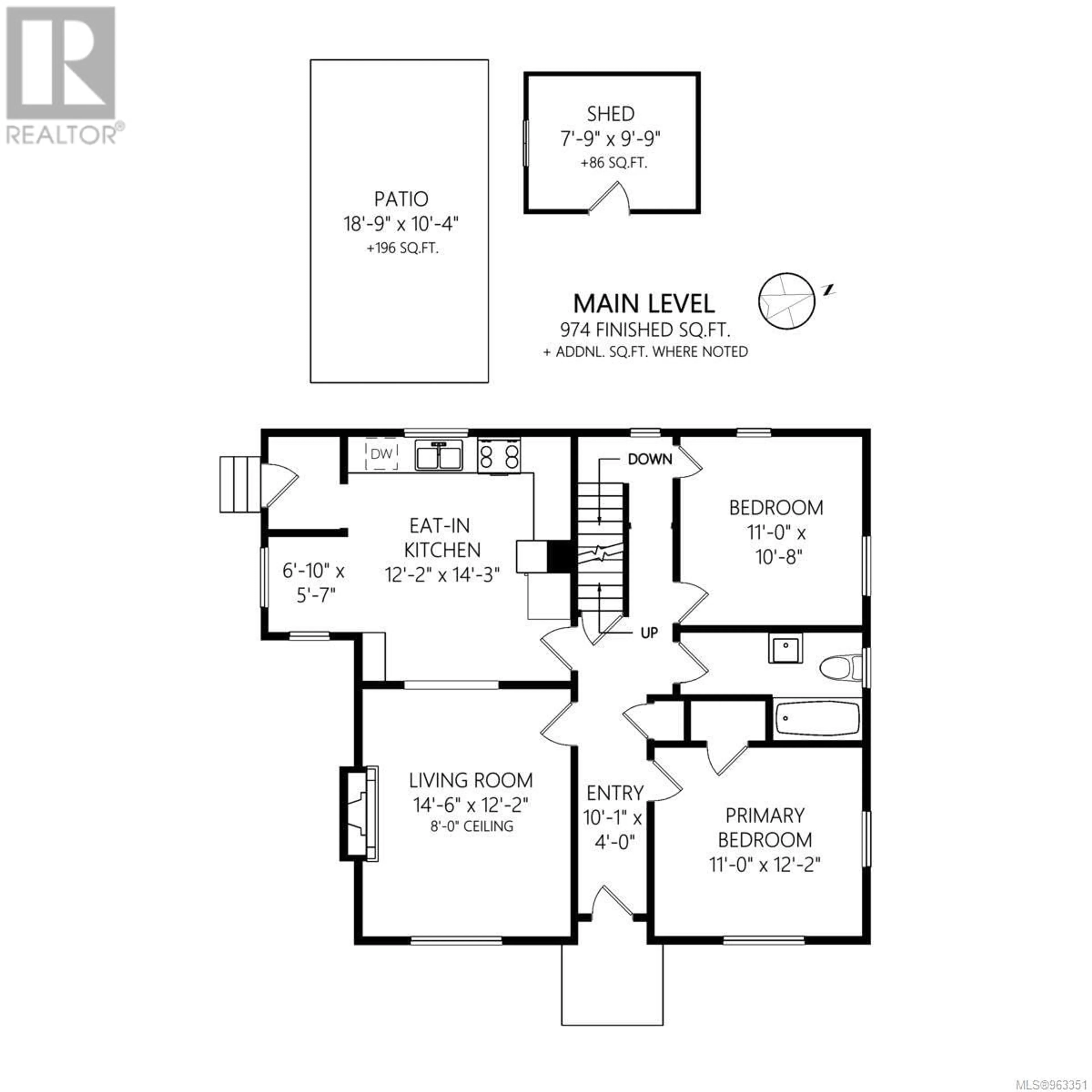 Floor plan for 1330 Coventry Ave, Victoria British Columbia V9A4A7