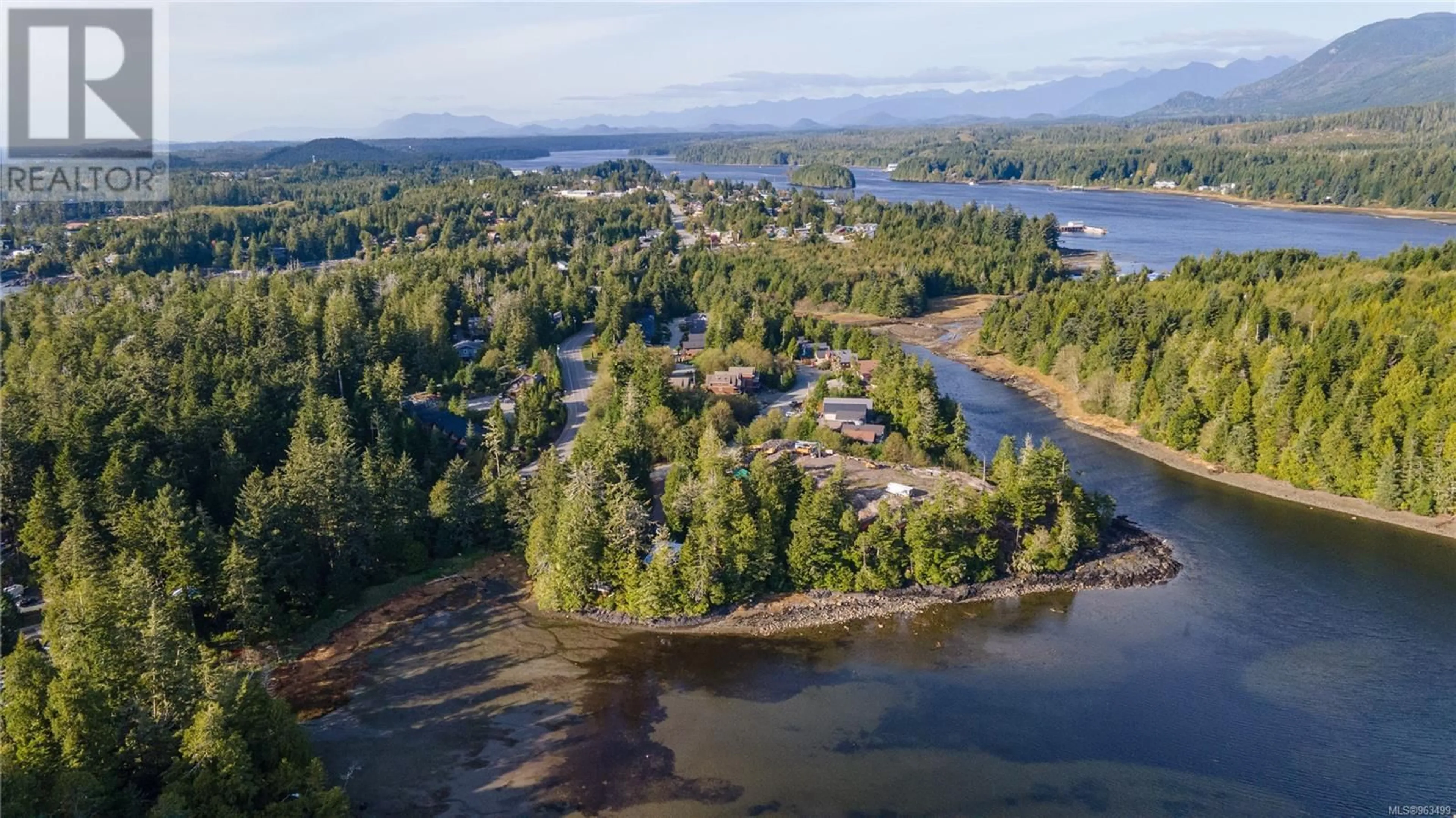 A pic from outside/outdoor area/front of a property/back of a property/a pic from drone, water/lake/river/ocean view for 225 BOARDWALK BOULEVARD, Ucluelet British Columbia V0R3A0