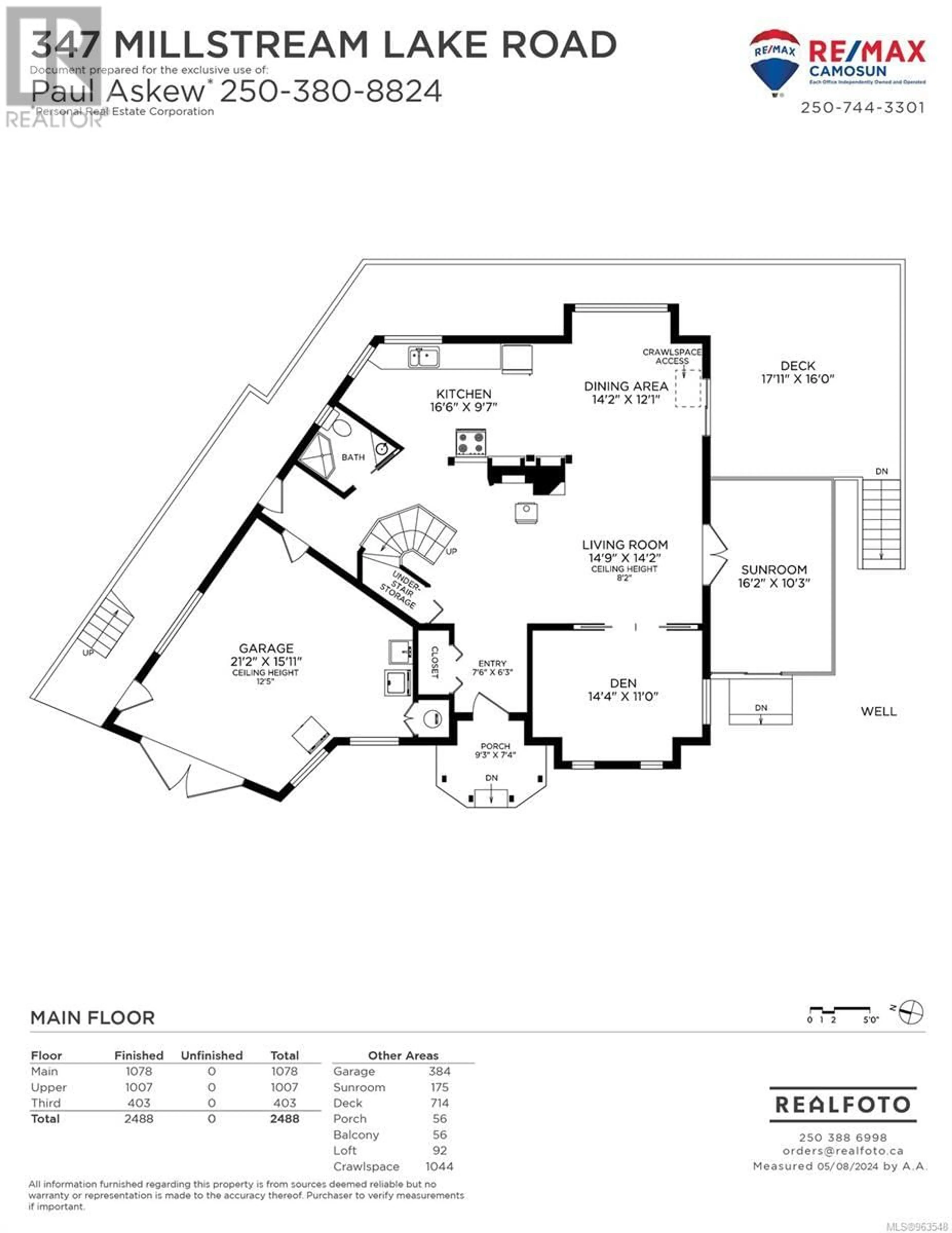 Floor plan for 347 Millstream Lake Rd, Highlands British Columbia V9B6H5