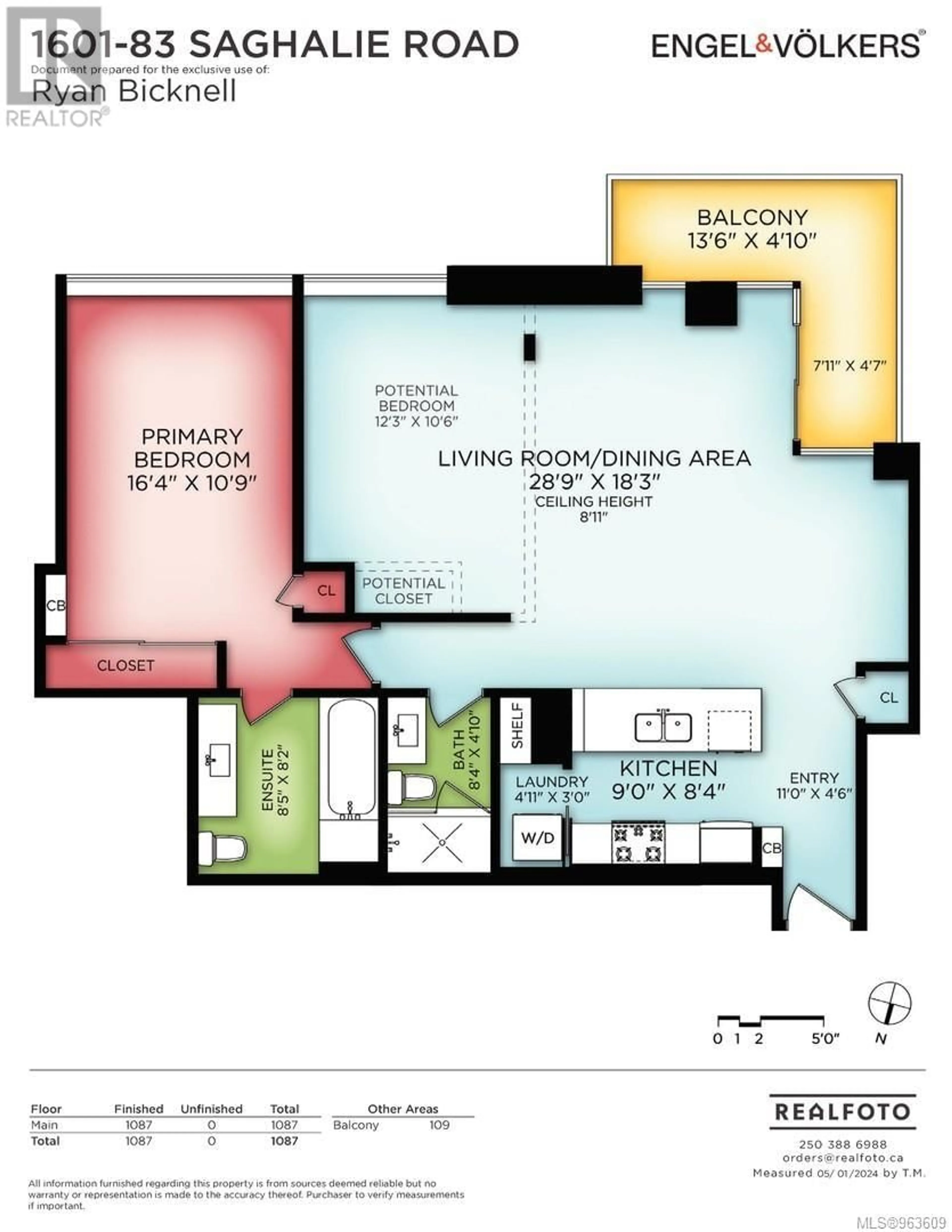 Floor plan for 1601 83 Saghalie Rd, Victoria British Columbia V9A0E7