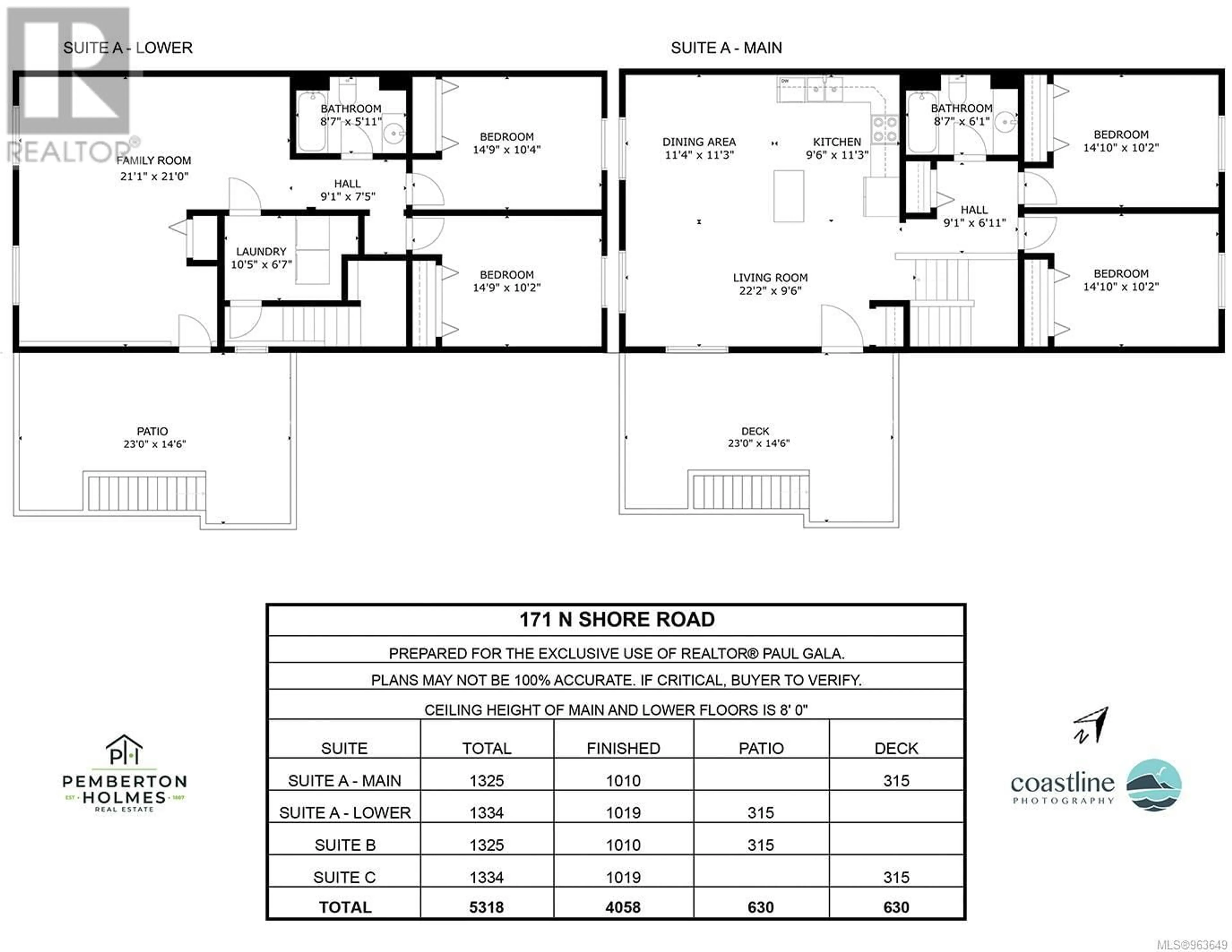 Floor plan for 171 North Shore Rd, Lake Cowichan British Columbia V0R2G0