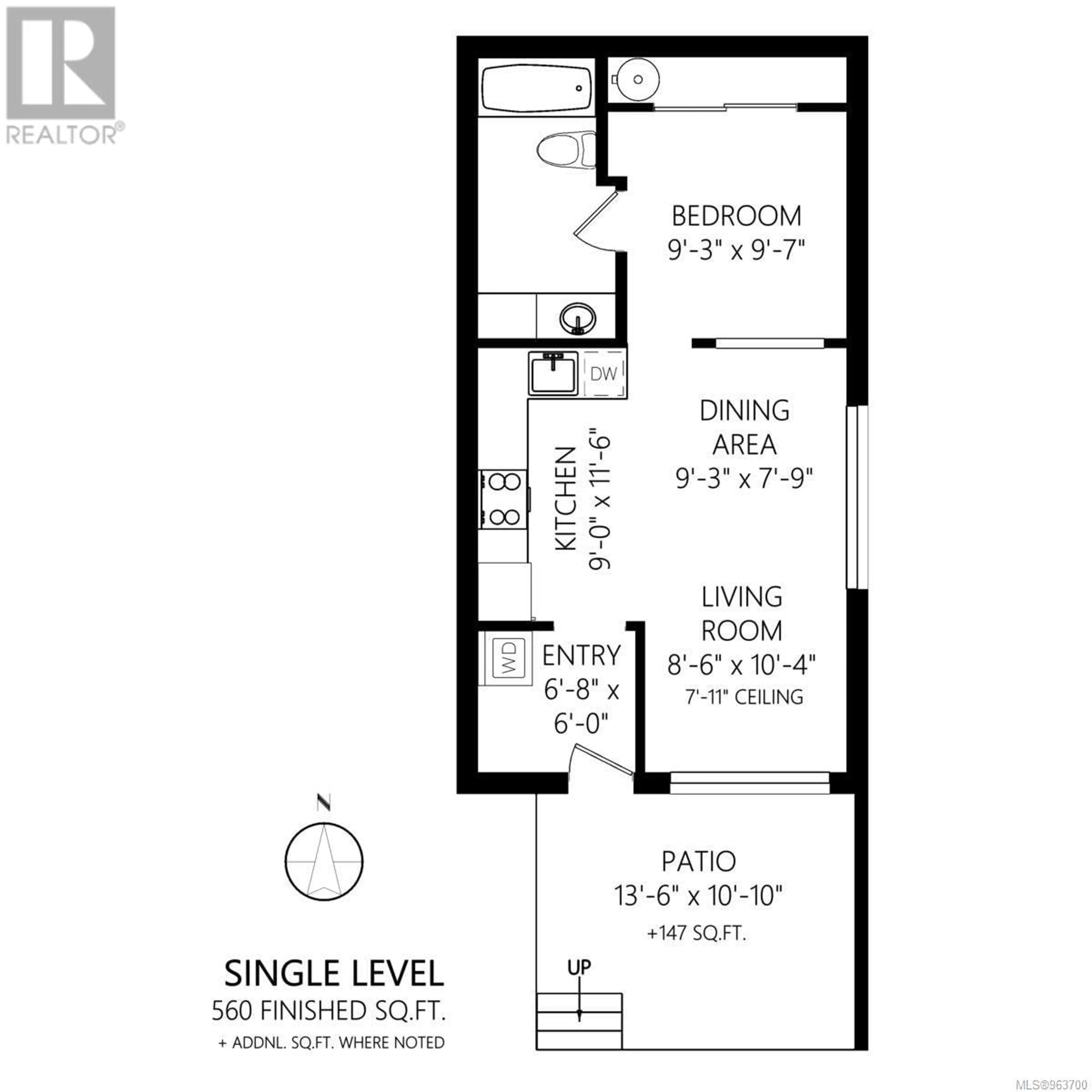 Floor plan for 1 230 Wilson St, Victoria British Columbia V9A7N6