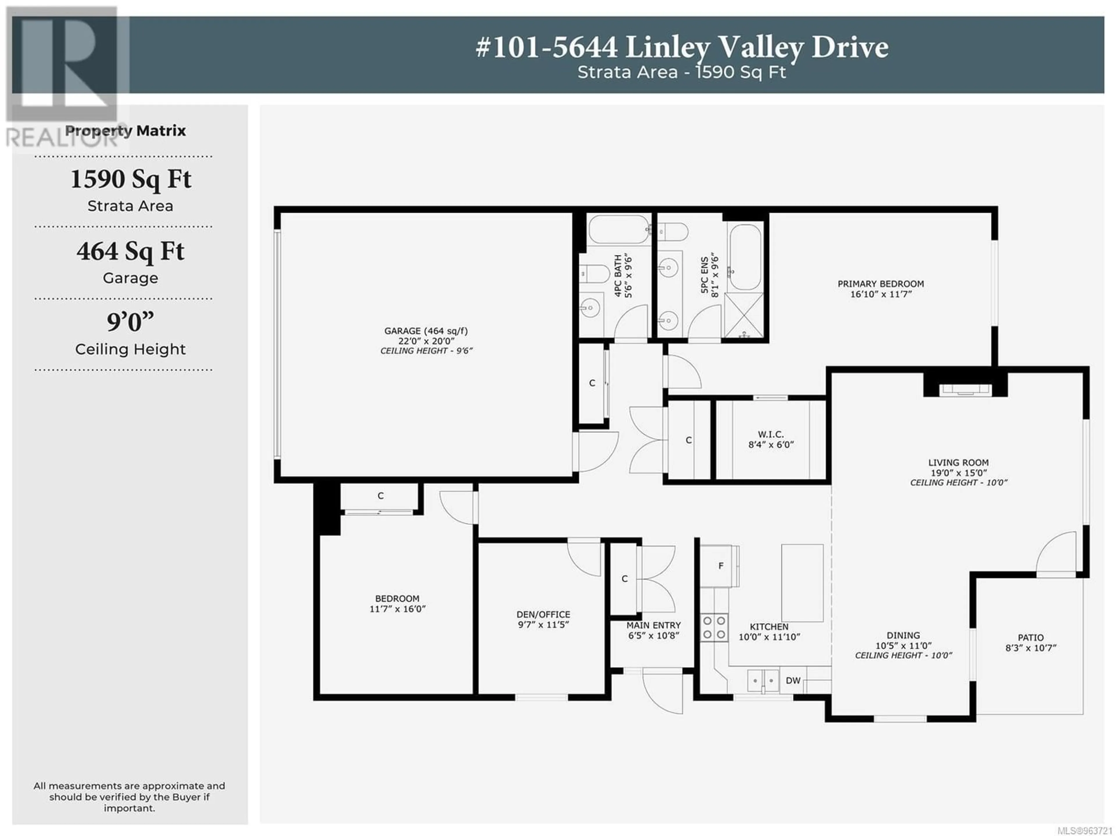 Floor plan for 101 5644 Linley Valley Dr, Nanaimo British Columbia V9T0K1