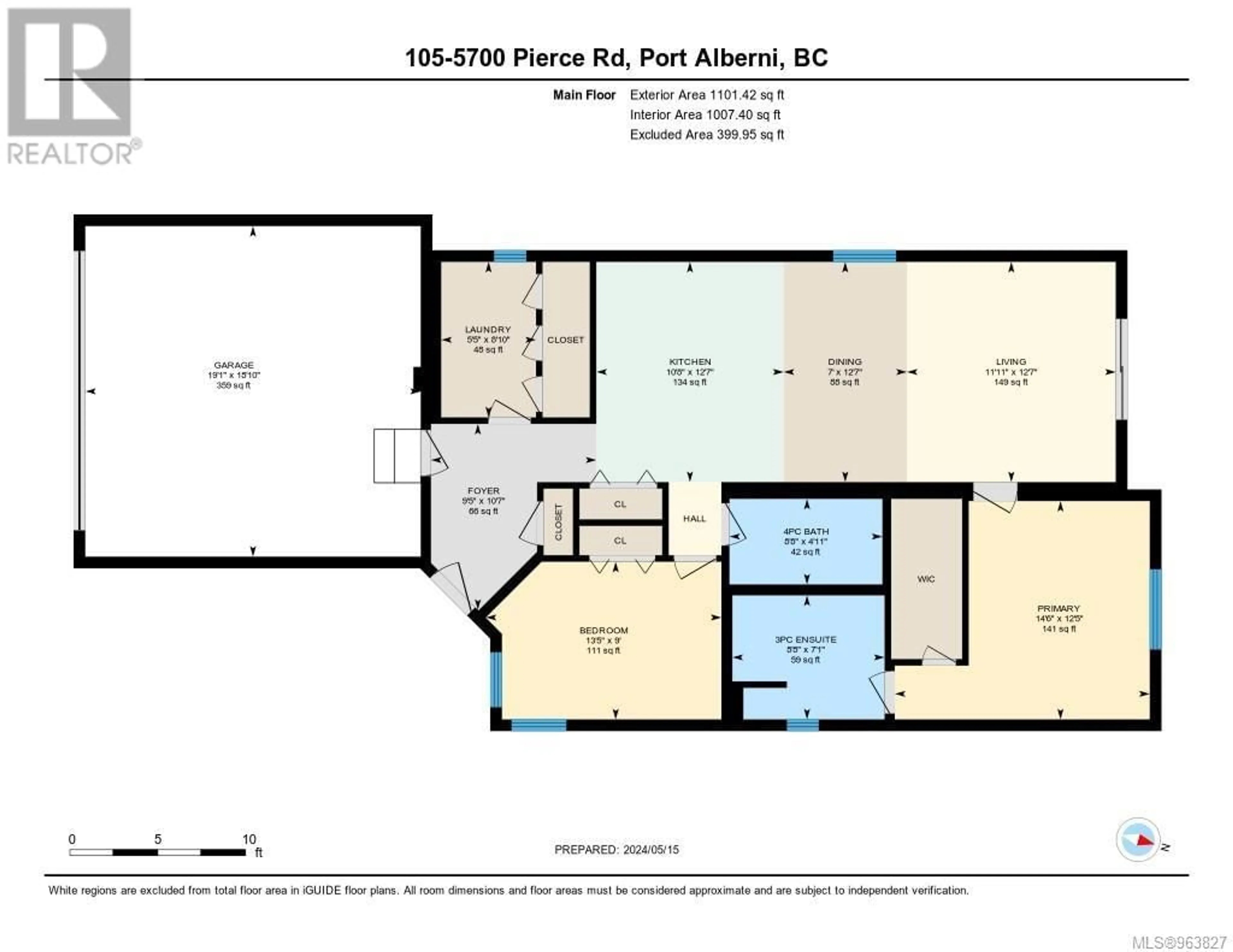 Floor plan for 105 5700 Pierce Rd, Port Alberni British Columbia V9Y0A3