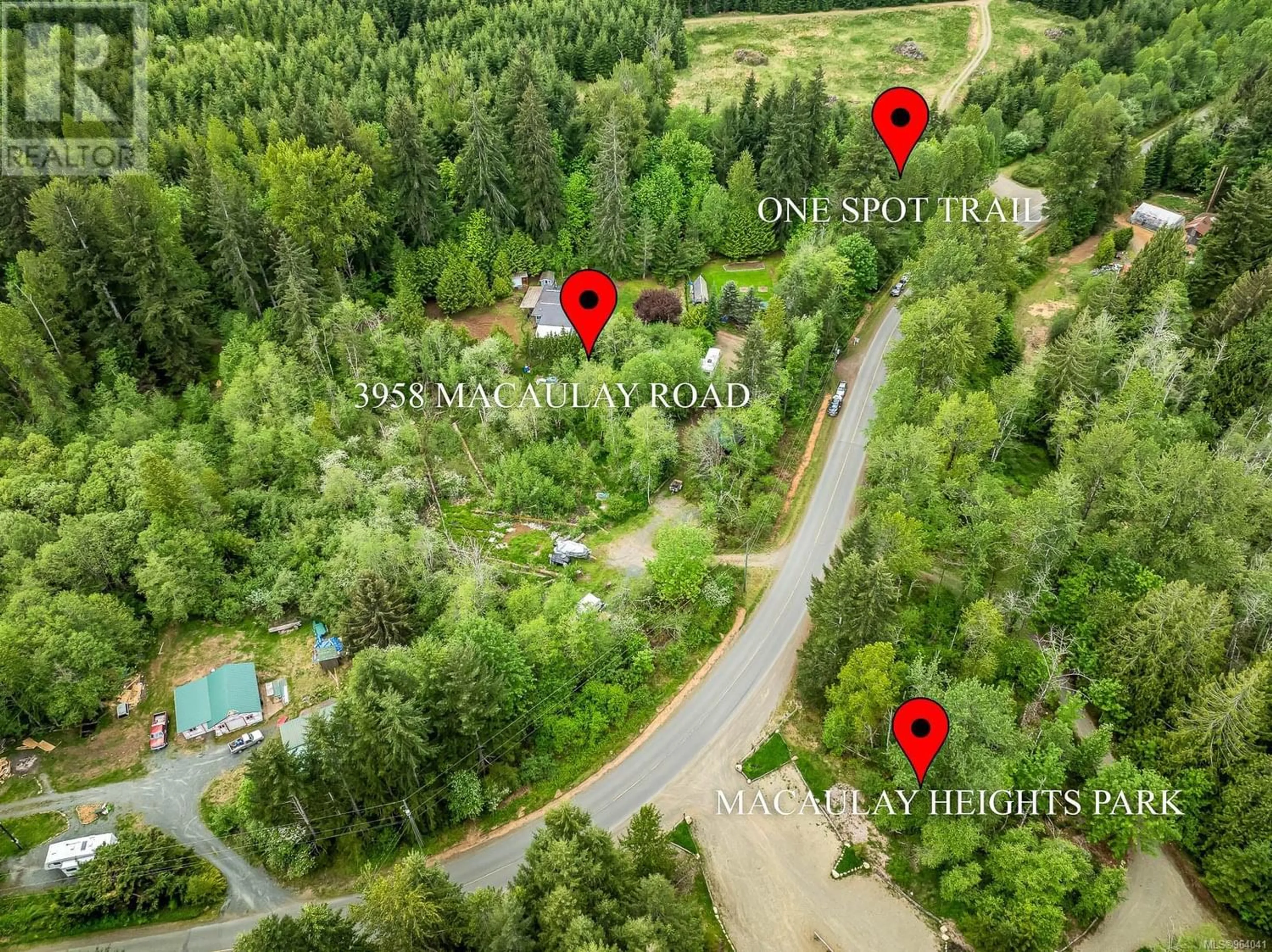 Picture of a map for 3958 Macaulay Rd, Black Creek British Columbia V9J1C7