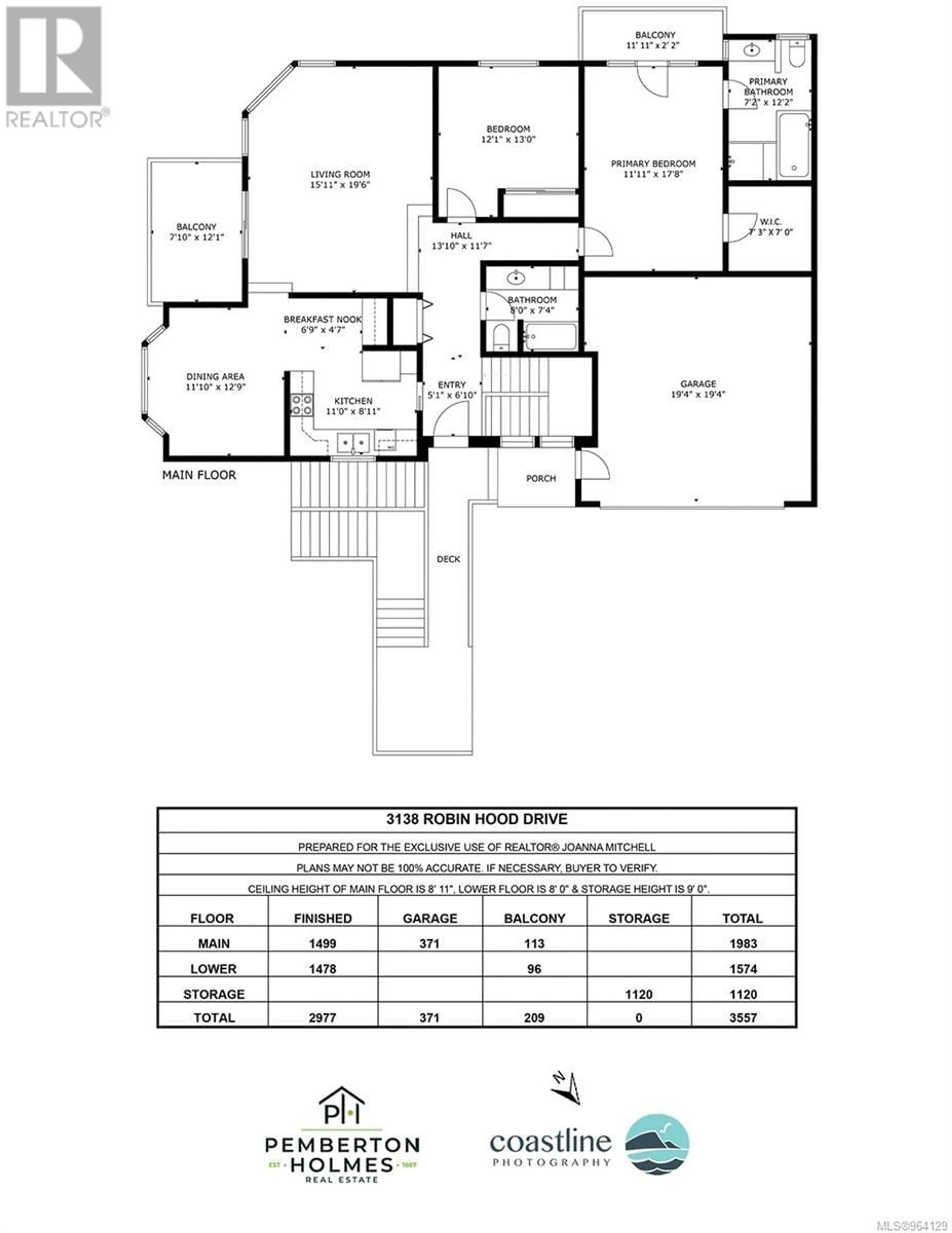 Floor plan for 3138 Robin Hood Dr, Nanaimo British Columbia V9T1P1