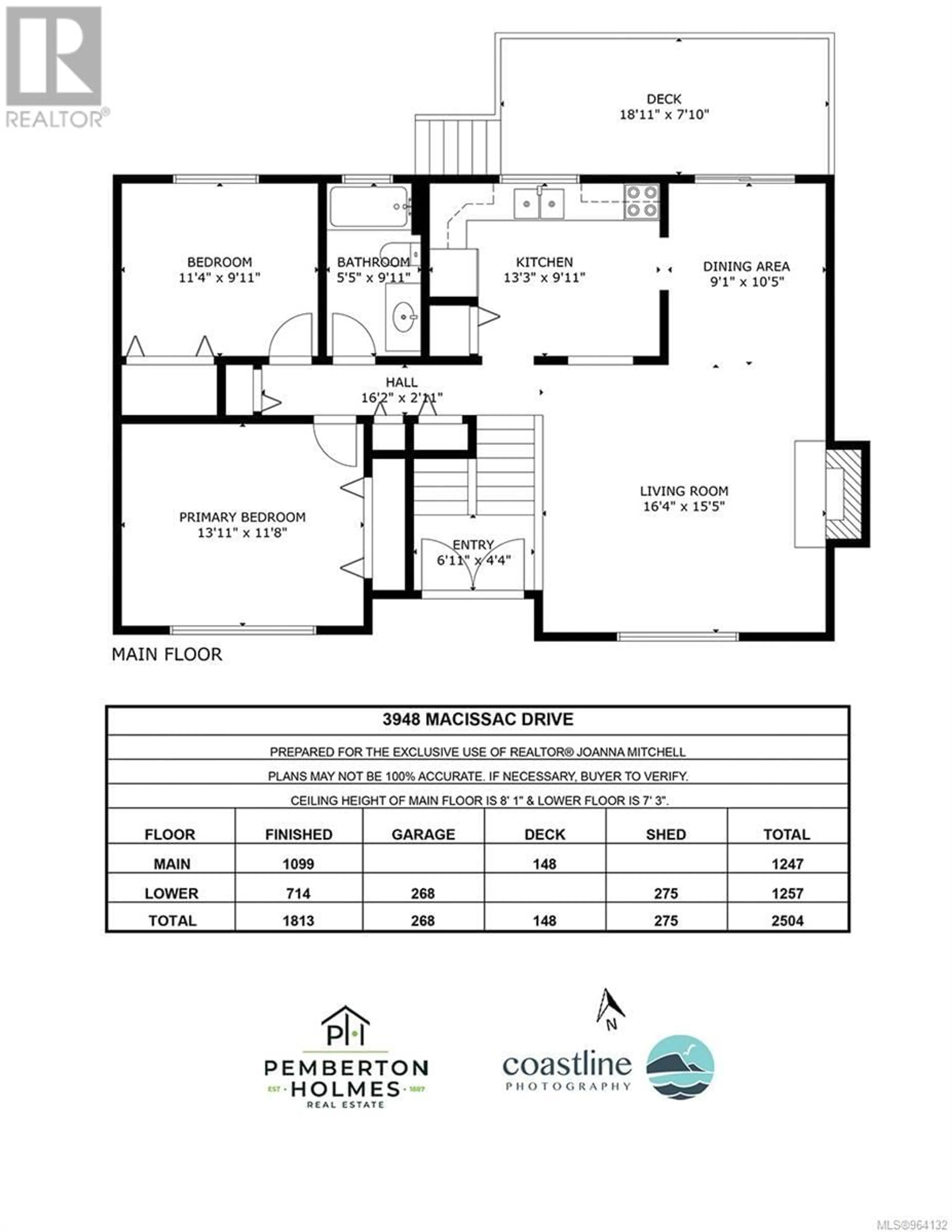 Floor plan for 3948 Macisaac Dr, Nanaimo British Columbia V9T2V3