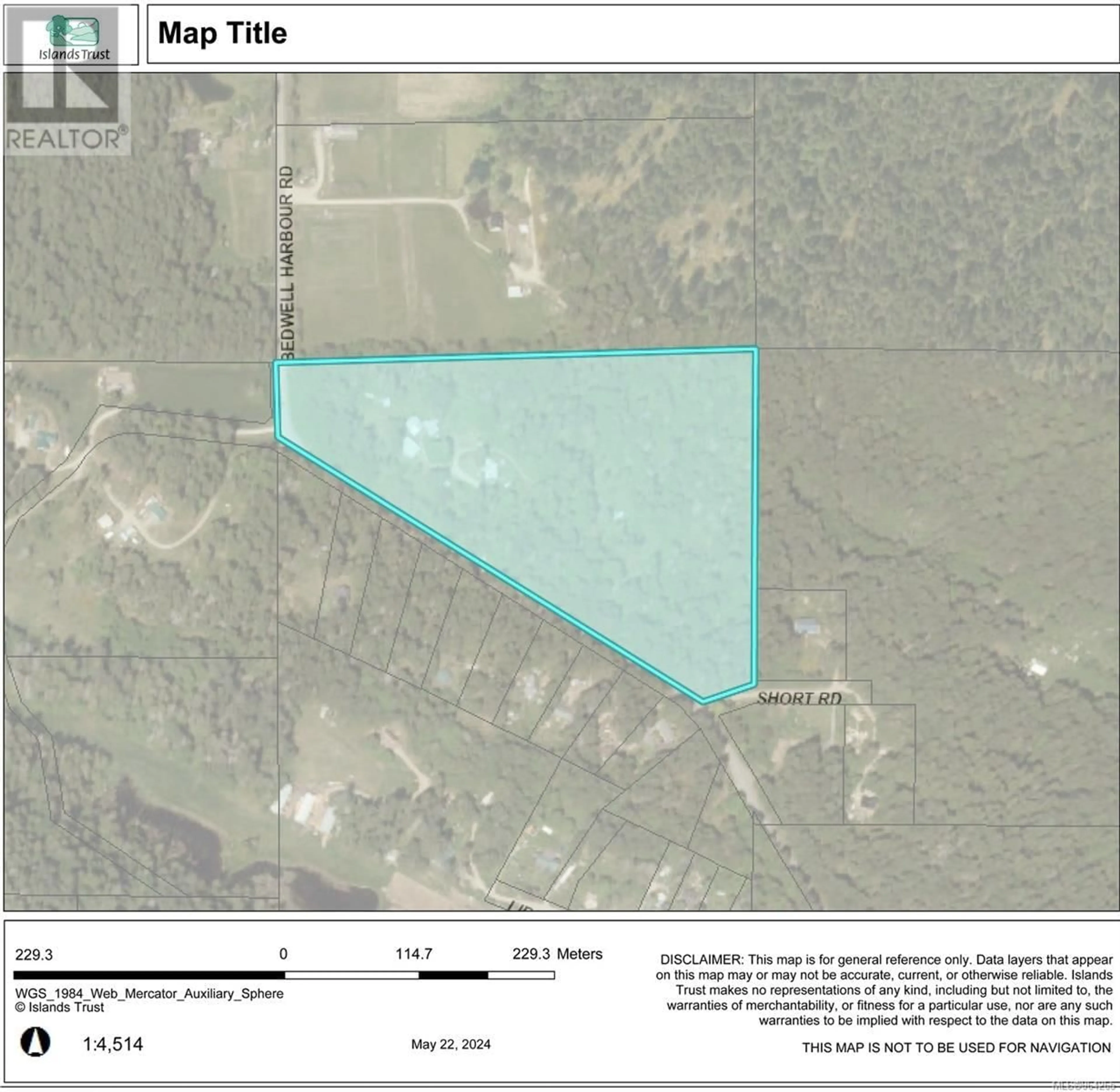 Picture of a map for 4510 Bedwell Harbour Rd, Pender Island British Columbia V0N2M1