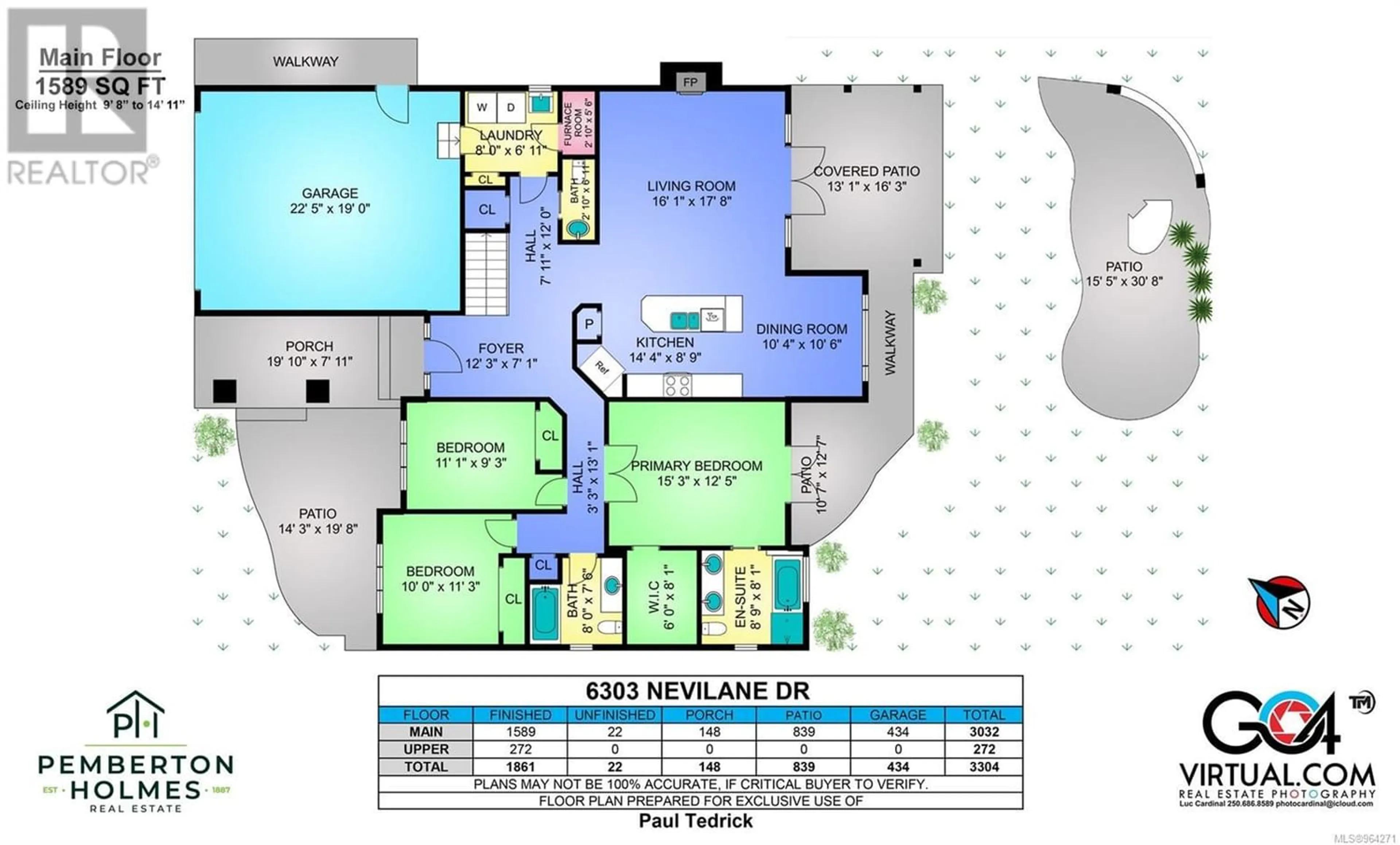Floor plan for 6303 Nevilane Dr, Duncan British Columbia V9L5S6