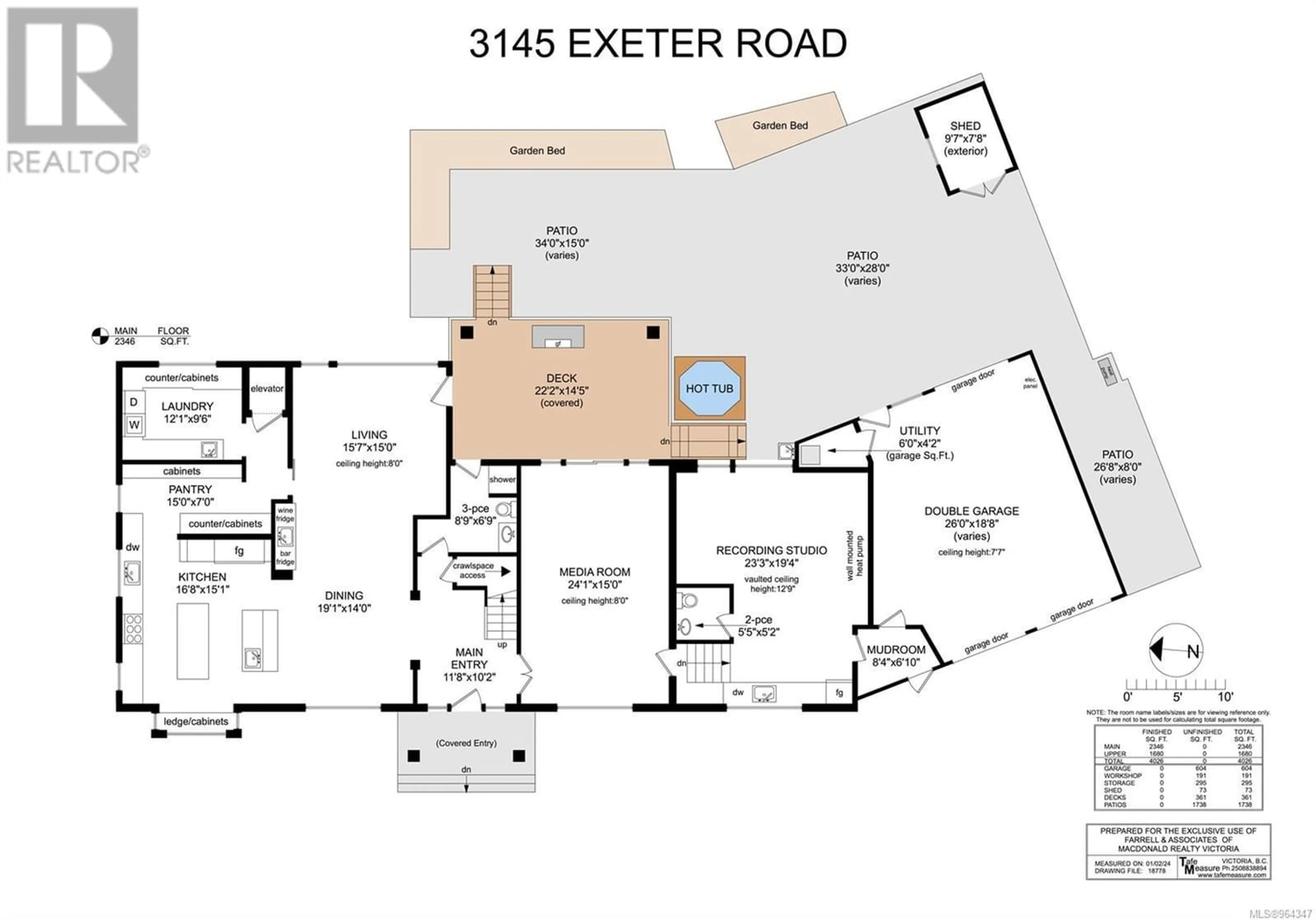 Floor plan for 3145 Exeter Rd, Oak Bay British Columbia V8R6H7