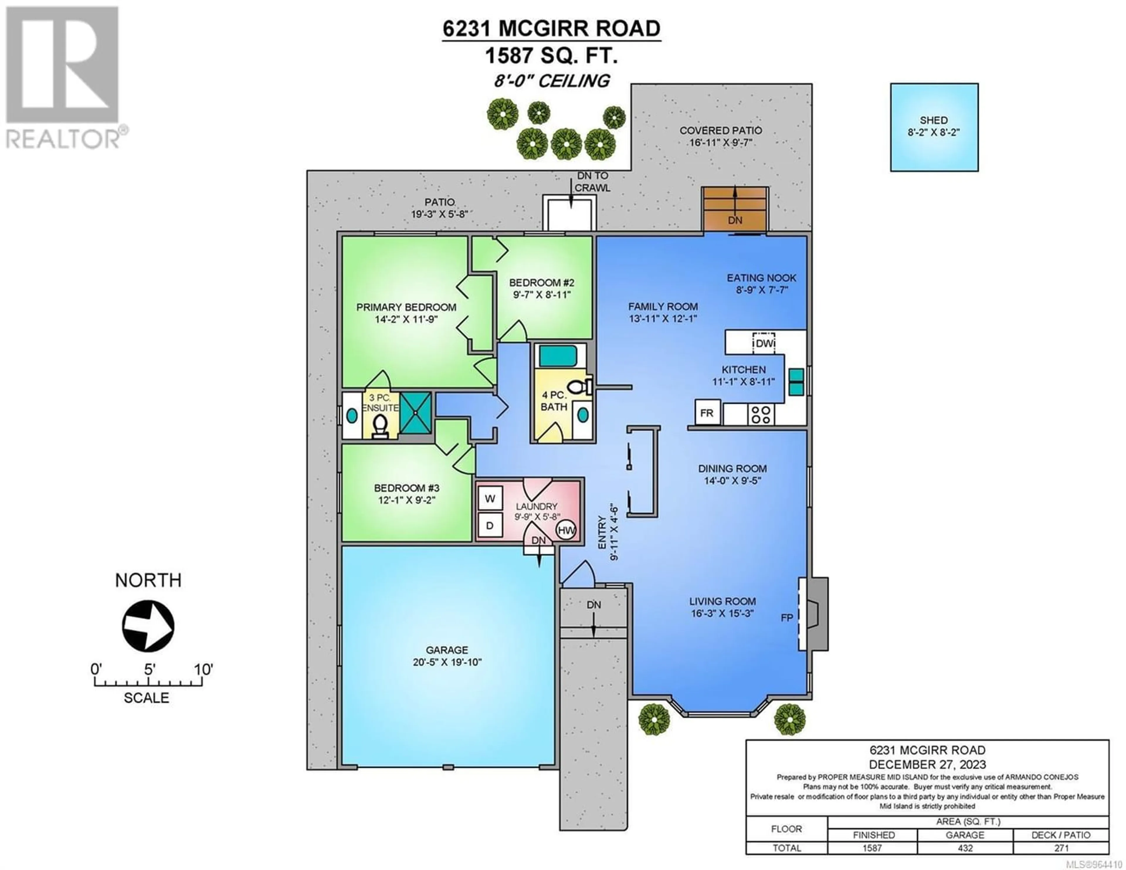 Frontside or backside of a home for 6231 McGirr Rd, Nanaimo British Columbia V9V1C4