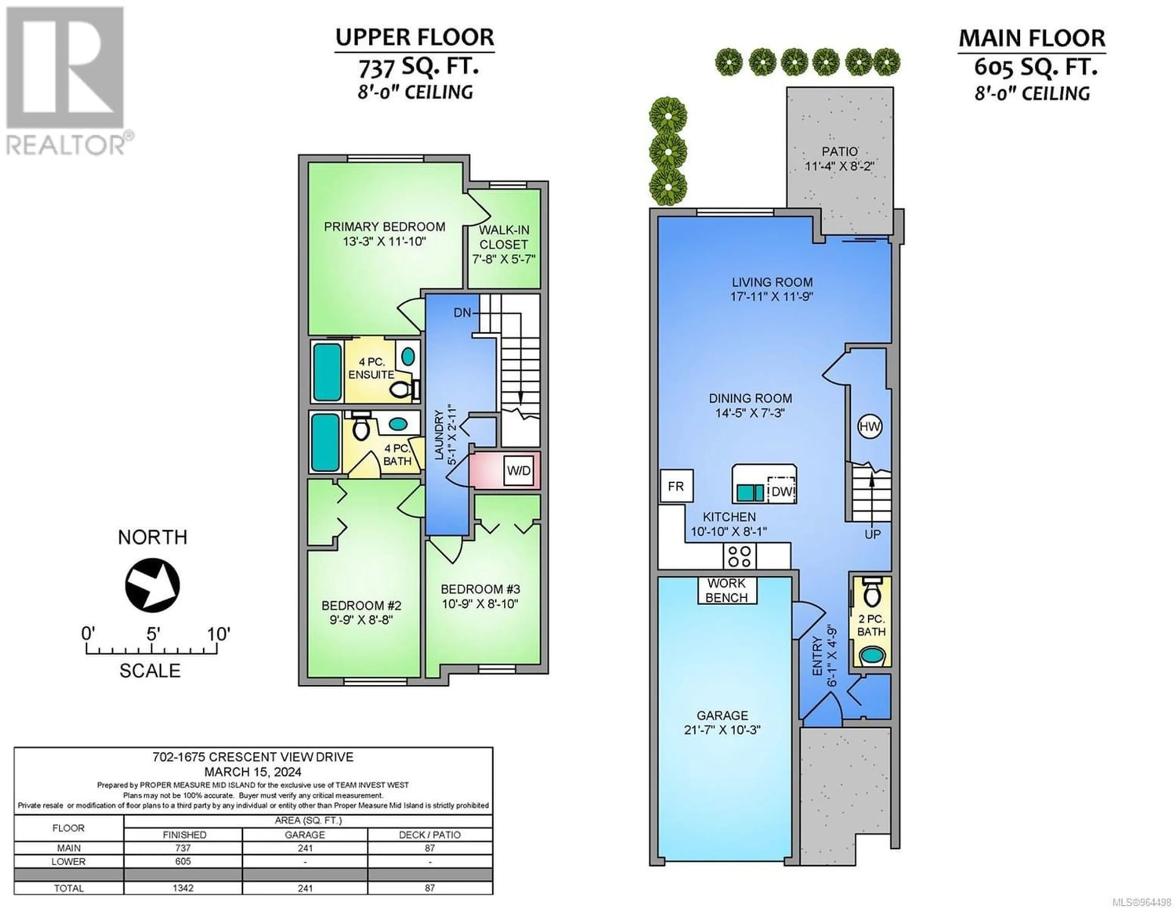 Floor plan for 702 1675 Crescent View Dr, Nanaimo British Columbia V9S0A8