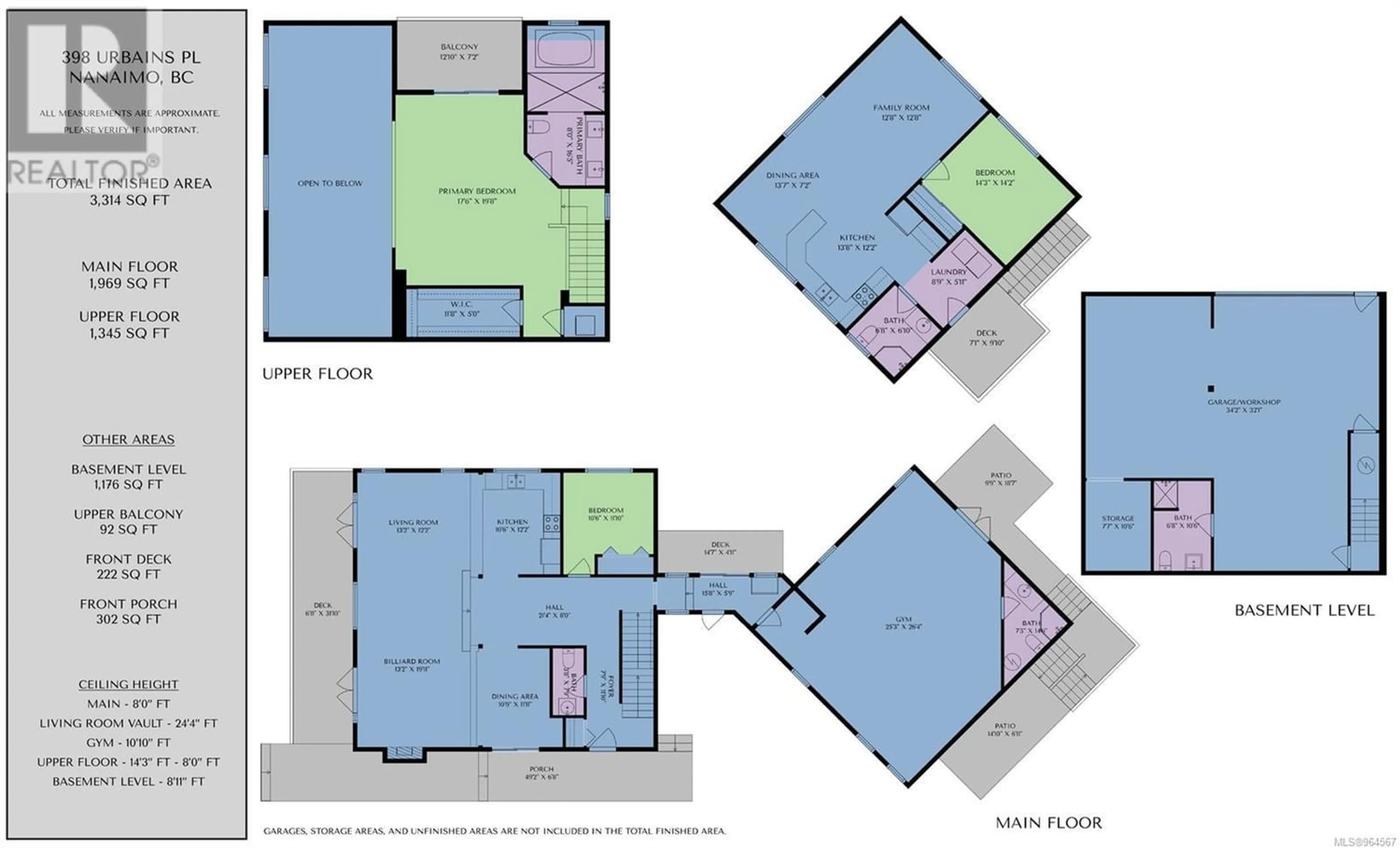 Floor plan for 398 Urbains Pl, Nanaimo British Columbia V9R0E1