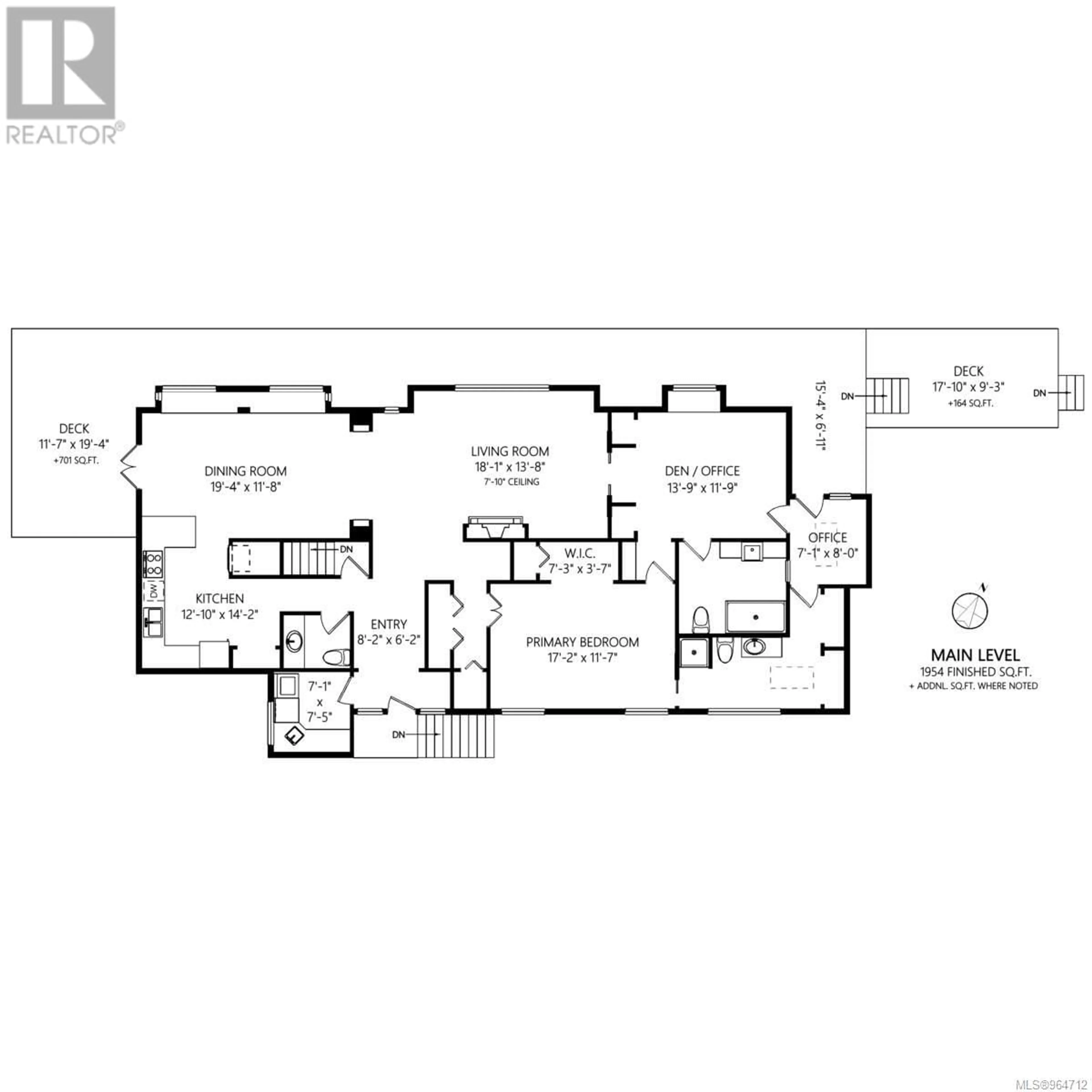 Floor plan for 954 Terrace Ave, Victoria British Columbia V8S3V3