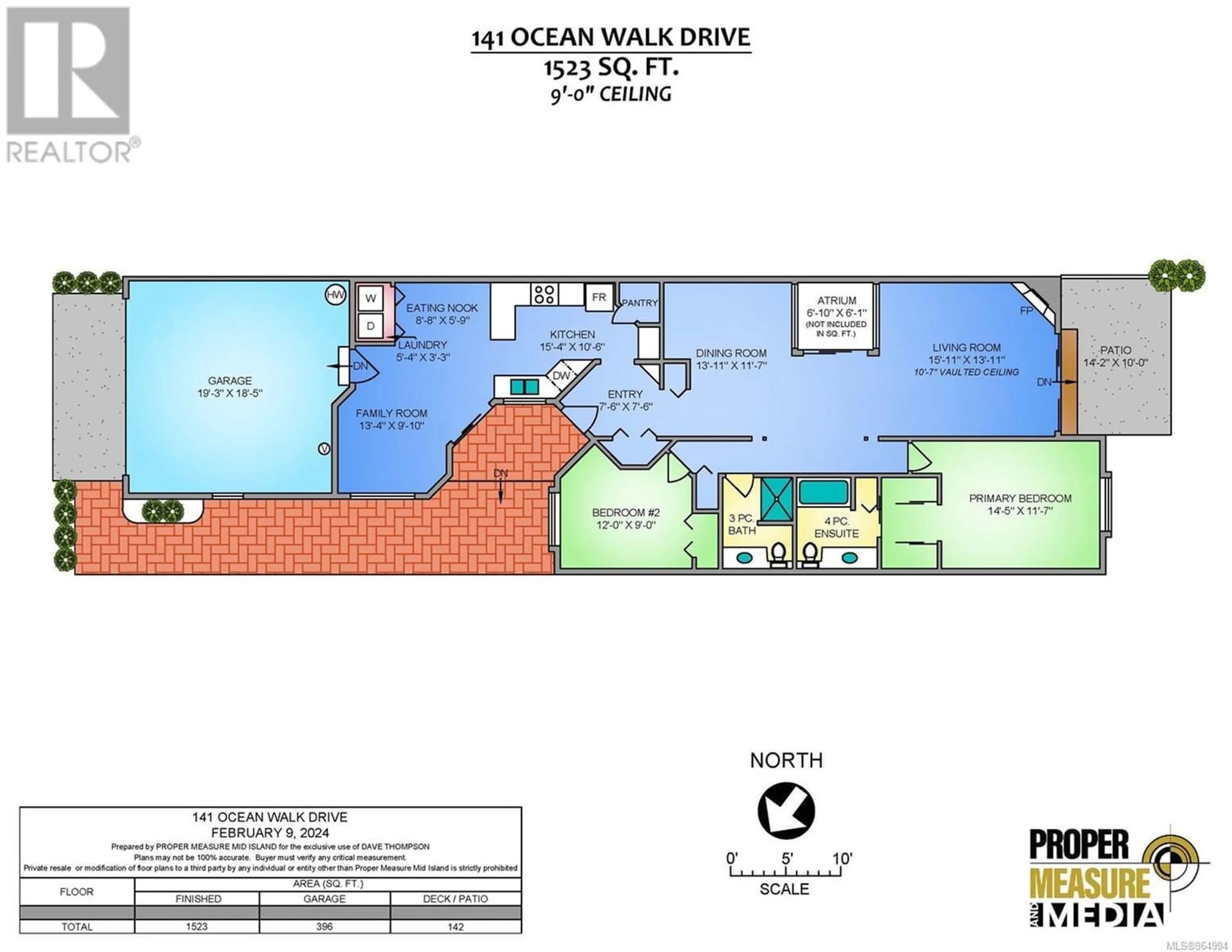 Floor plan for 141 Ocean Walk Dr, Nanaimo British Columbia V9V1N2