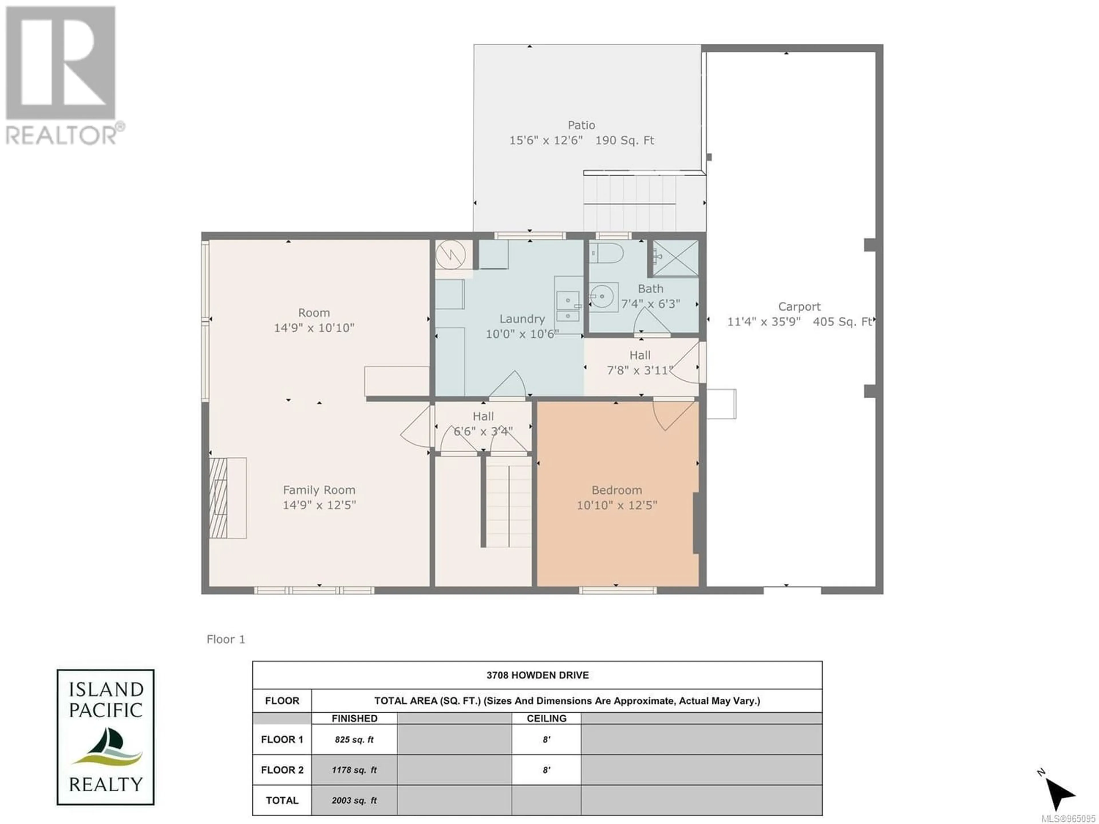 Floor plan for 3708 Howden Dr, Nanaimo British Columbia V9T3V9