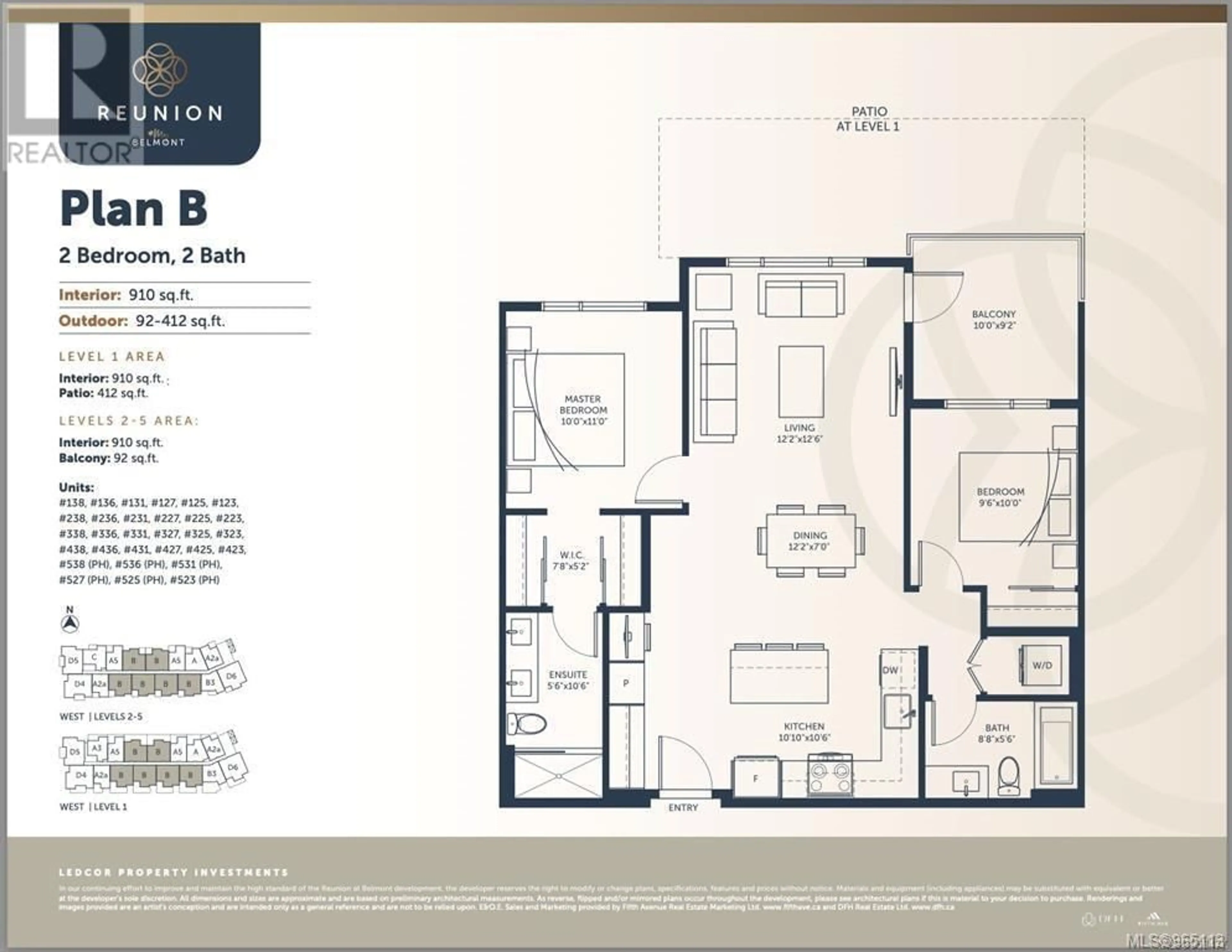 Floor plan for 536 920 Reunion Ave, Langford British Columbia V9B3Y7