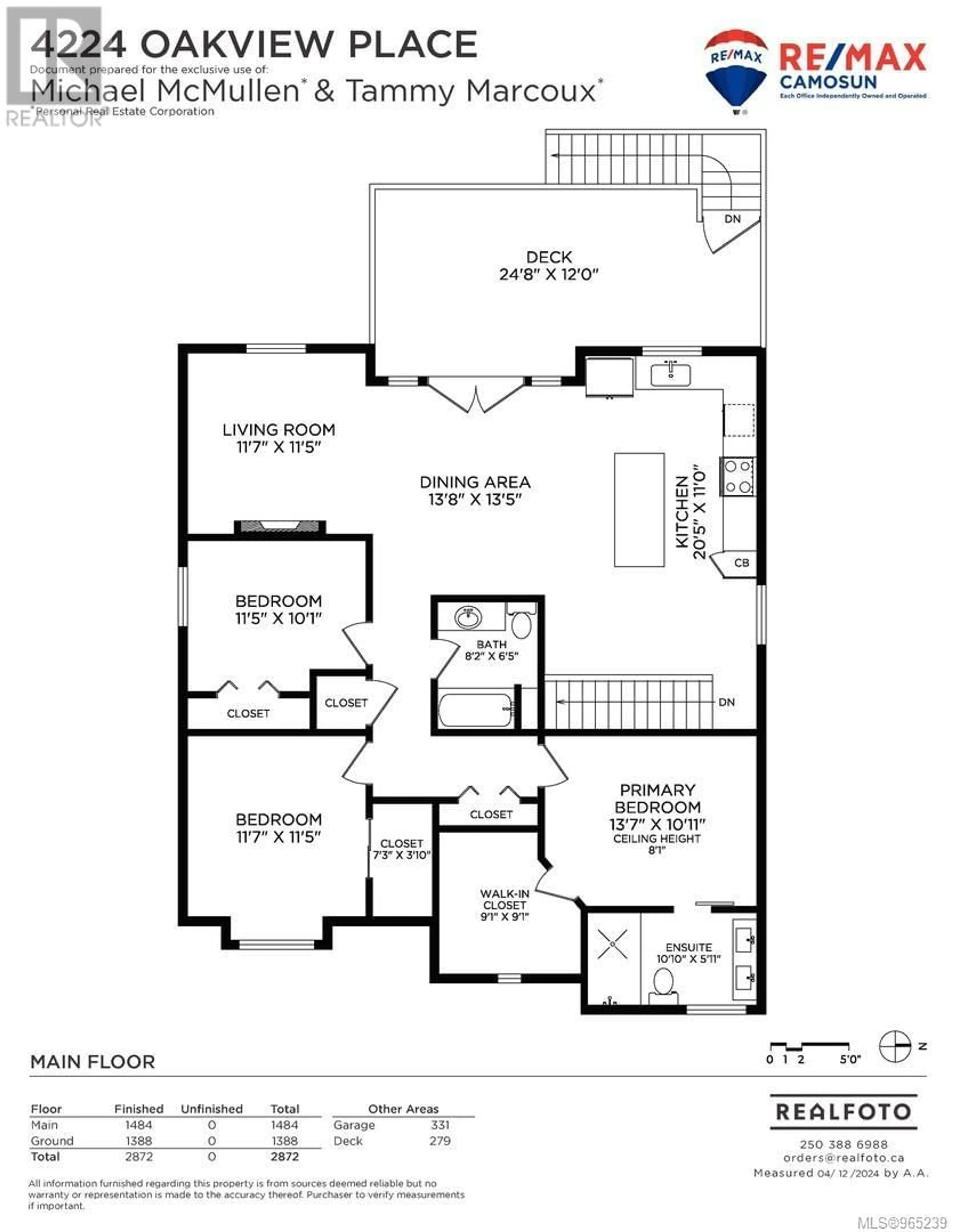 Floor plan for 4224 Oakview Pl, Saanich British Columbia V8N6M7