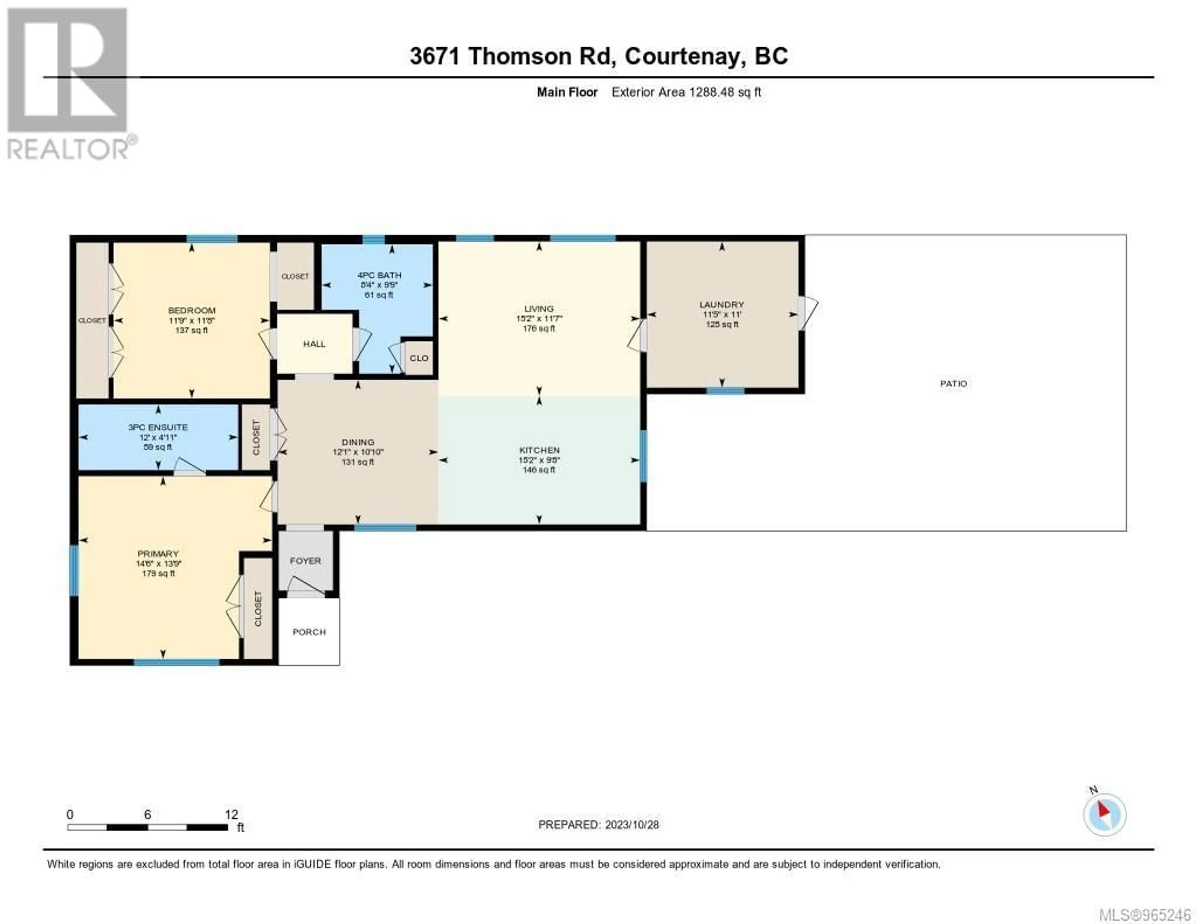 Floor plan for 3671 Thomson Rd, Royston British Columbia V9N9T5