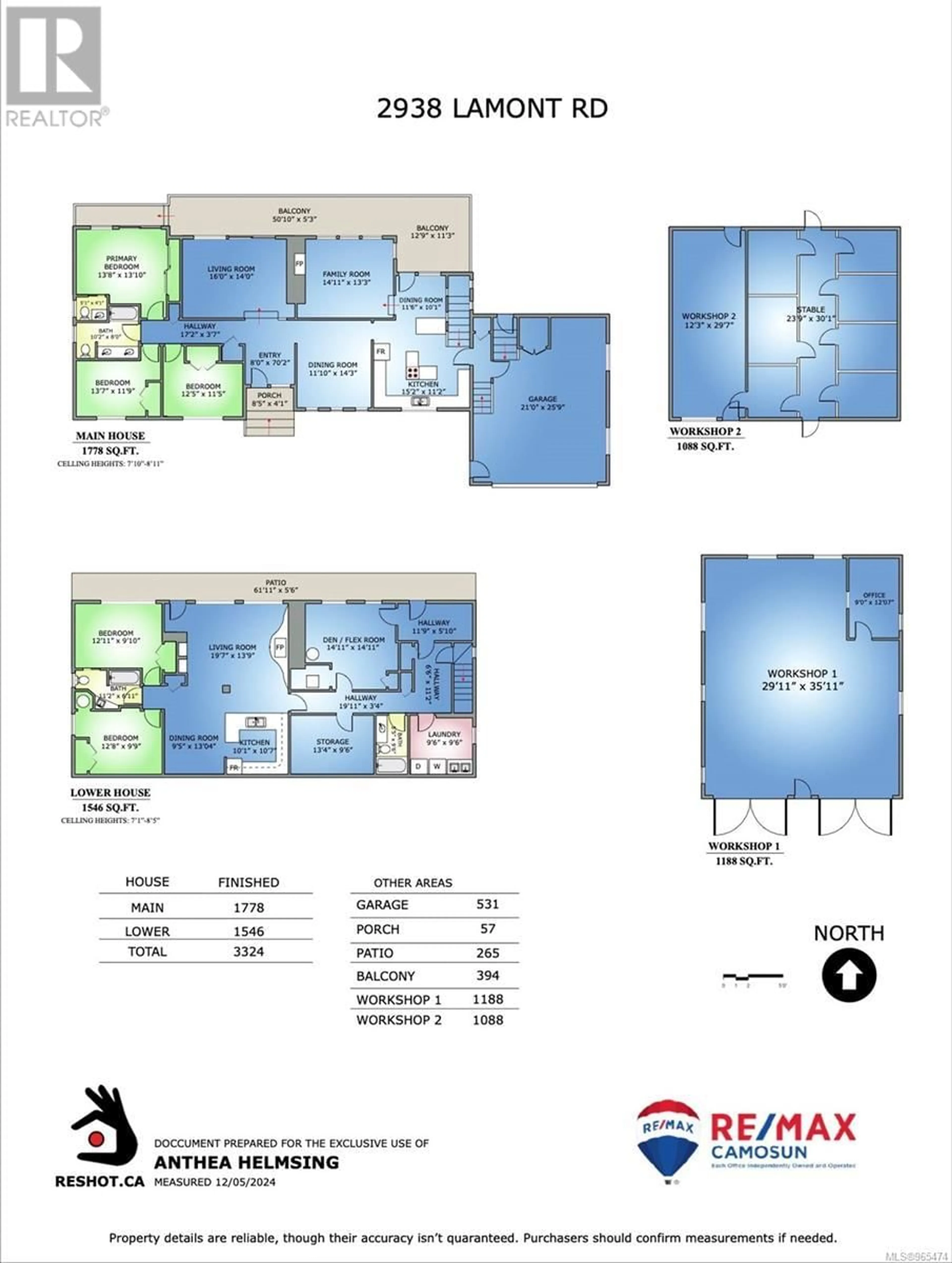 Floor plan for 2938 Lamont Rd, Central Saanich British Columbia V8M1W5