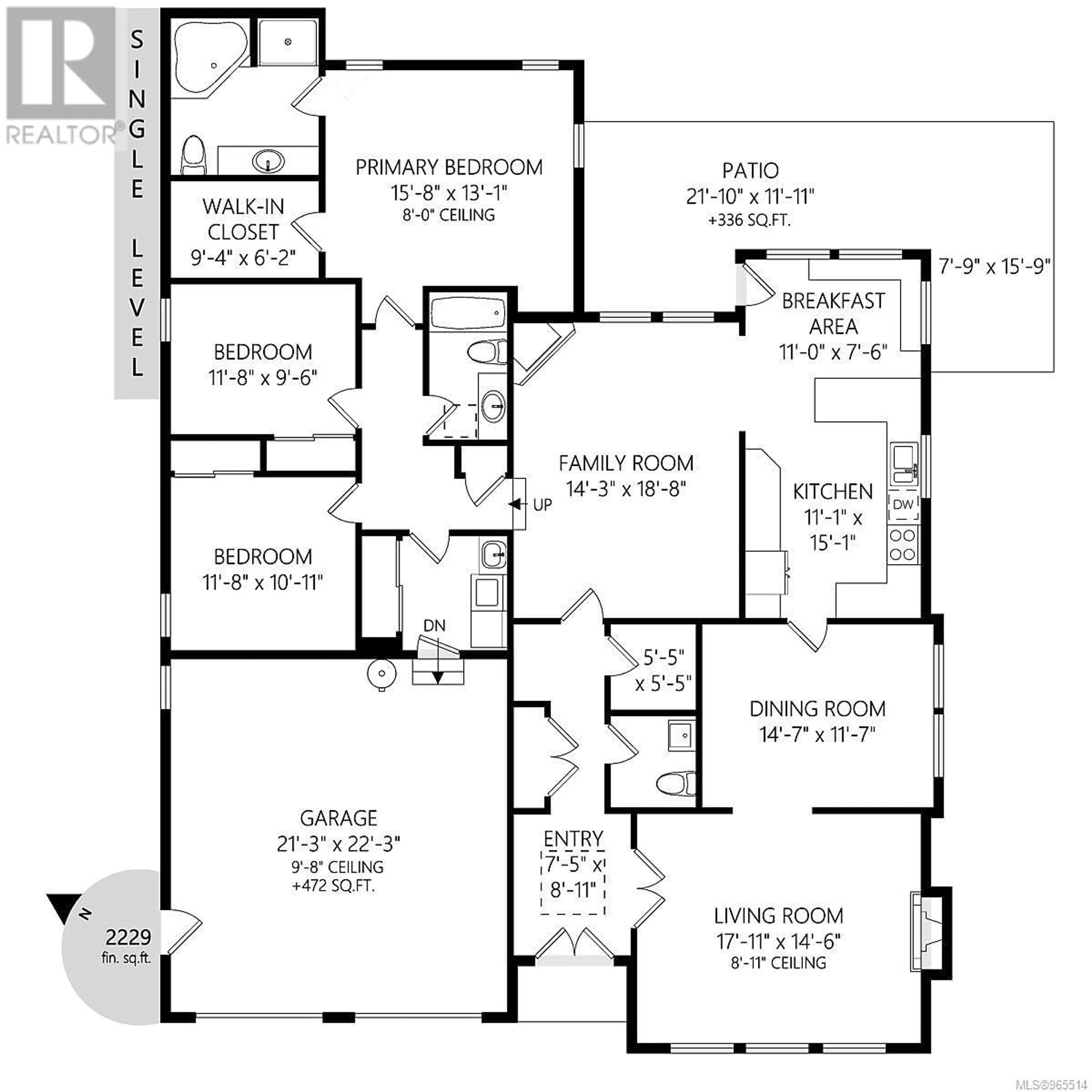 Floor plan for 808 Del Monte Lane, Saanich British Columbia V8Y3H2