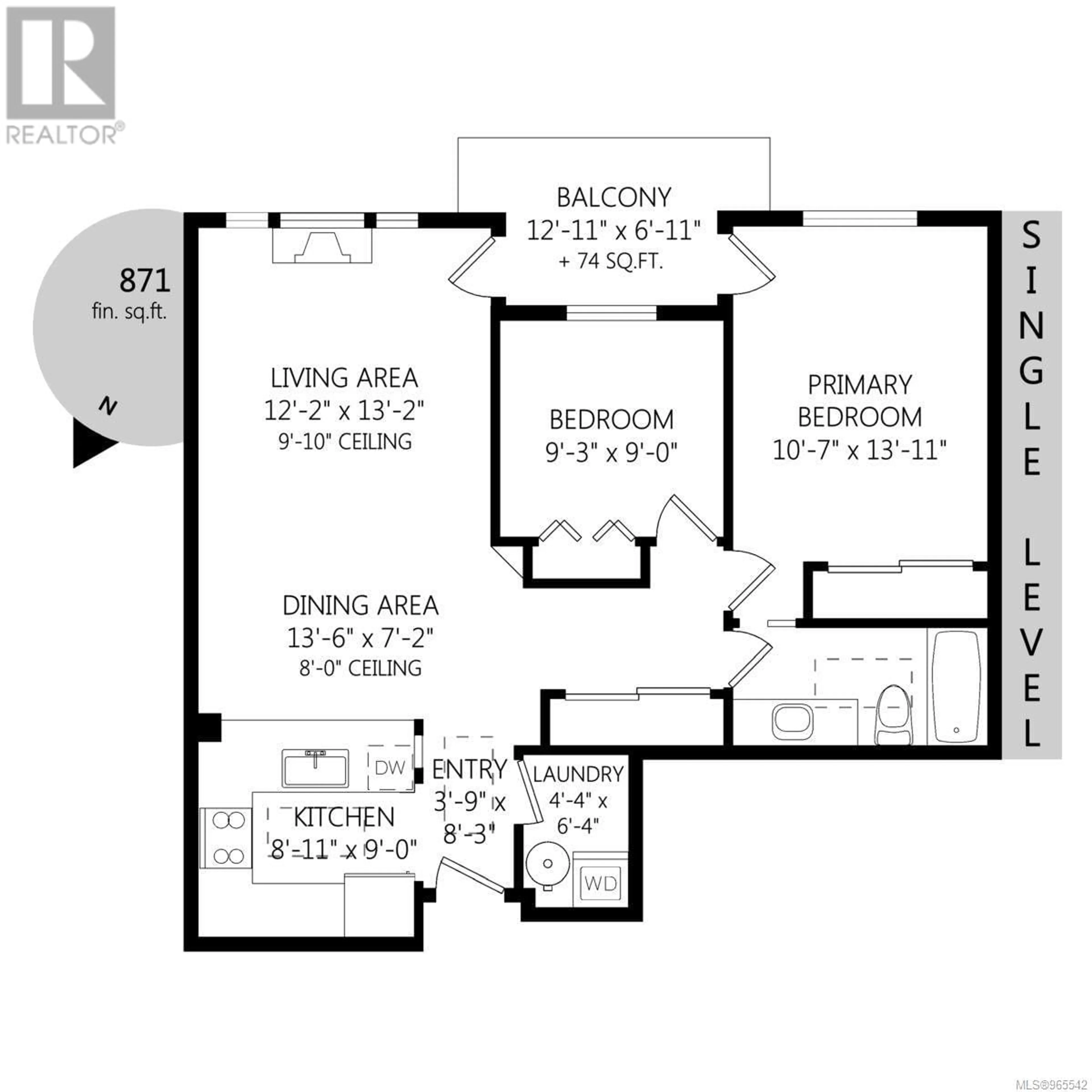 Floor plan for 310 400 Dupplin Rd, Saanich British Columbia V8Z1B7