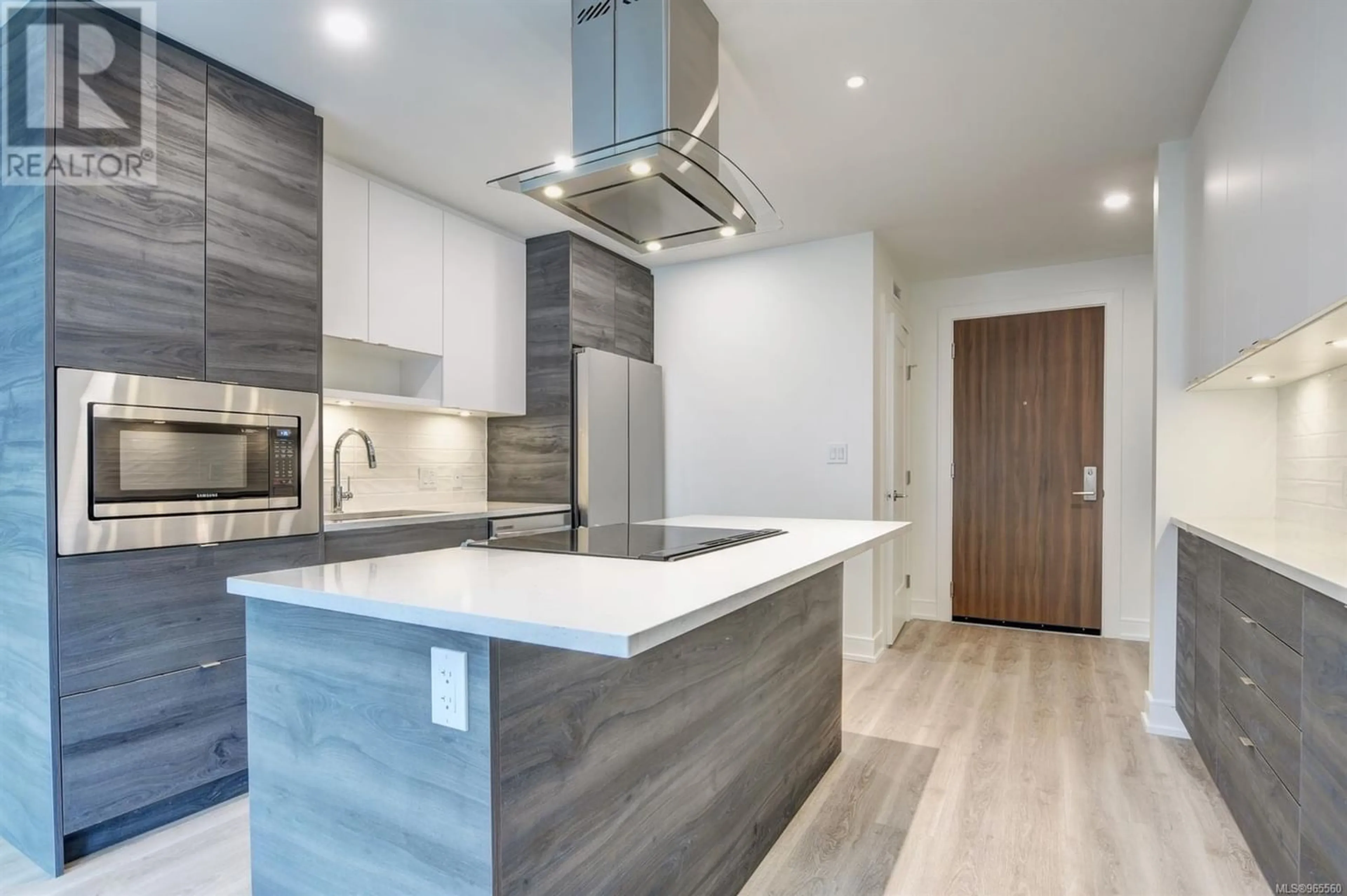 Contemporary kitchen for 617 1628 Store St, Victoria British Columbia V8W3K3